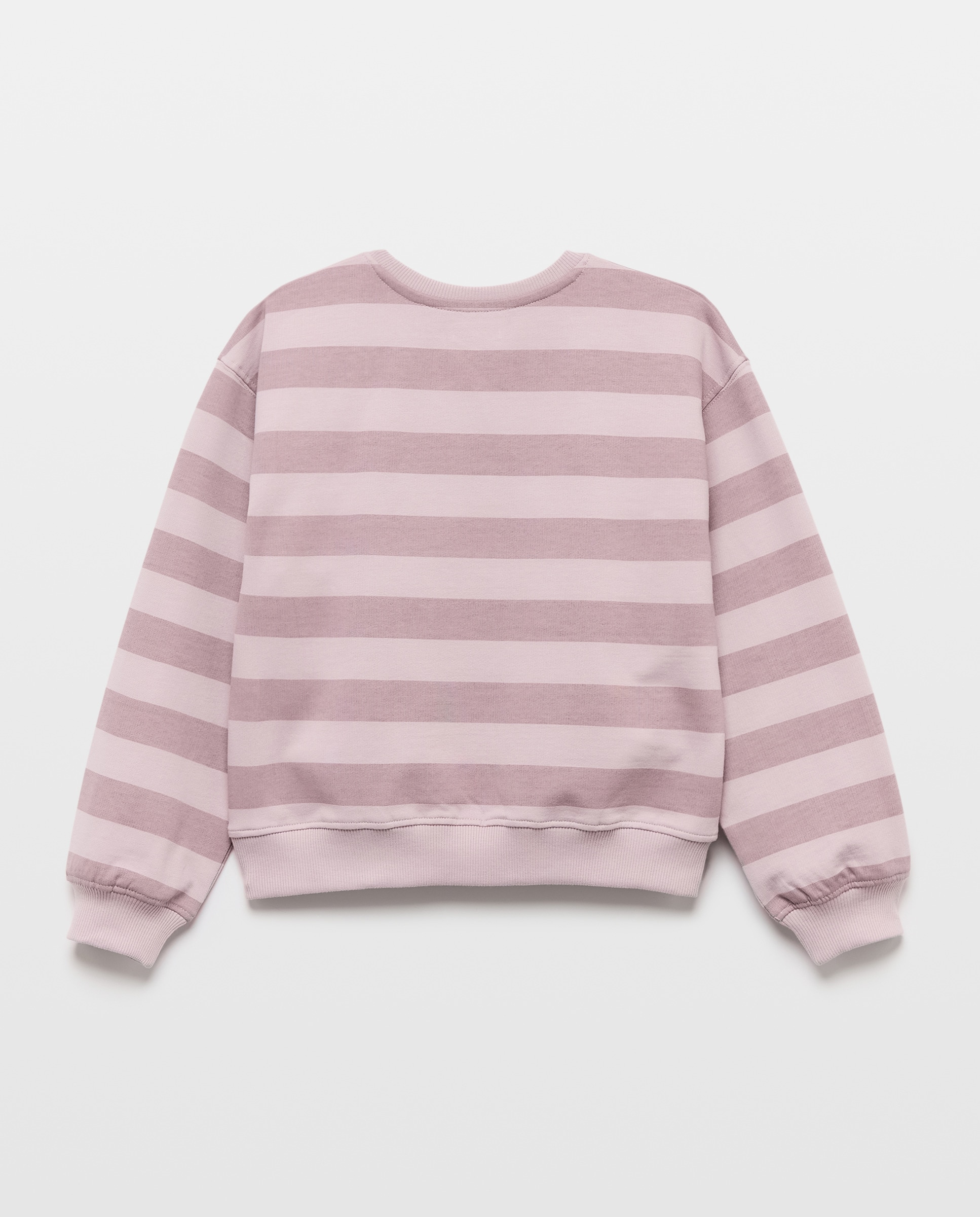 Sudadera niña rayas 282 Malva-2