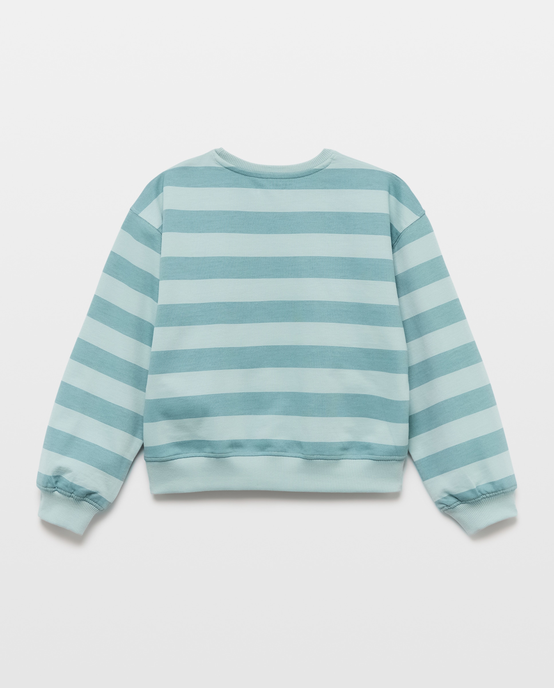 Sudadera niña rayas Verde Pato-2