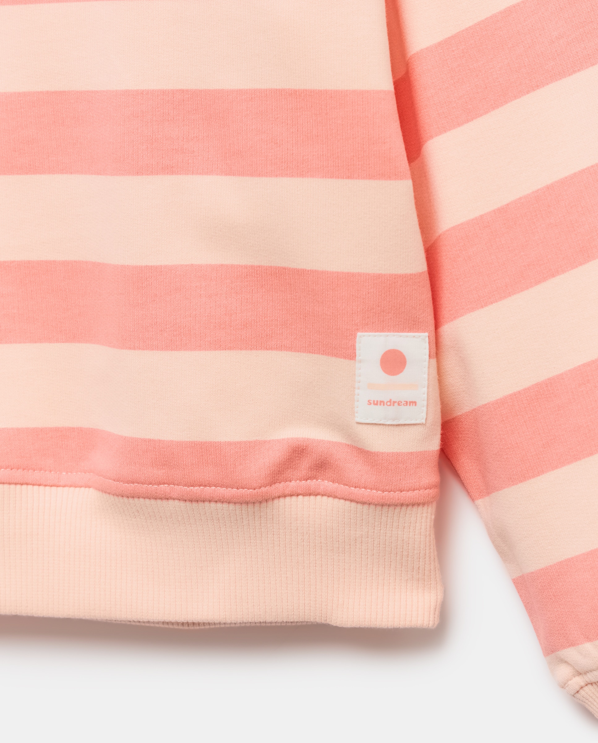 Sudadera niña rayas 260 Salmón-3