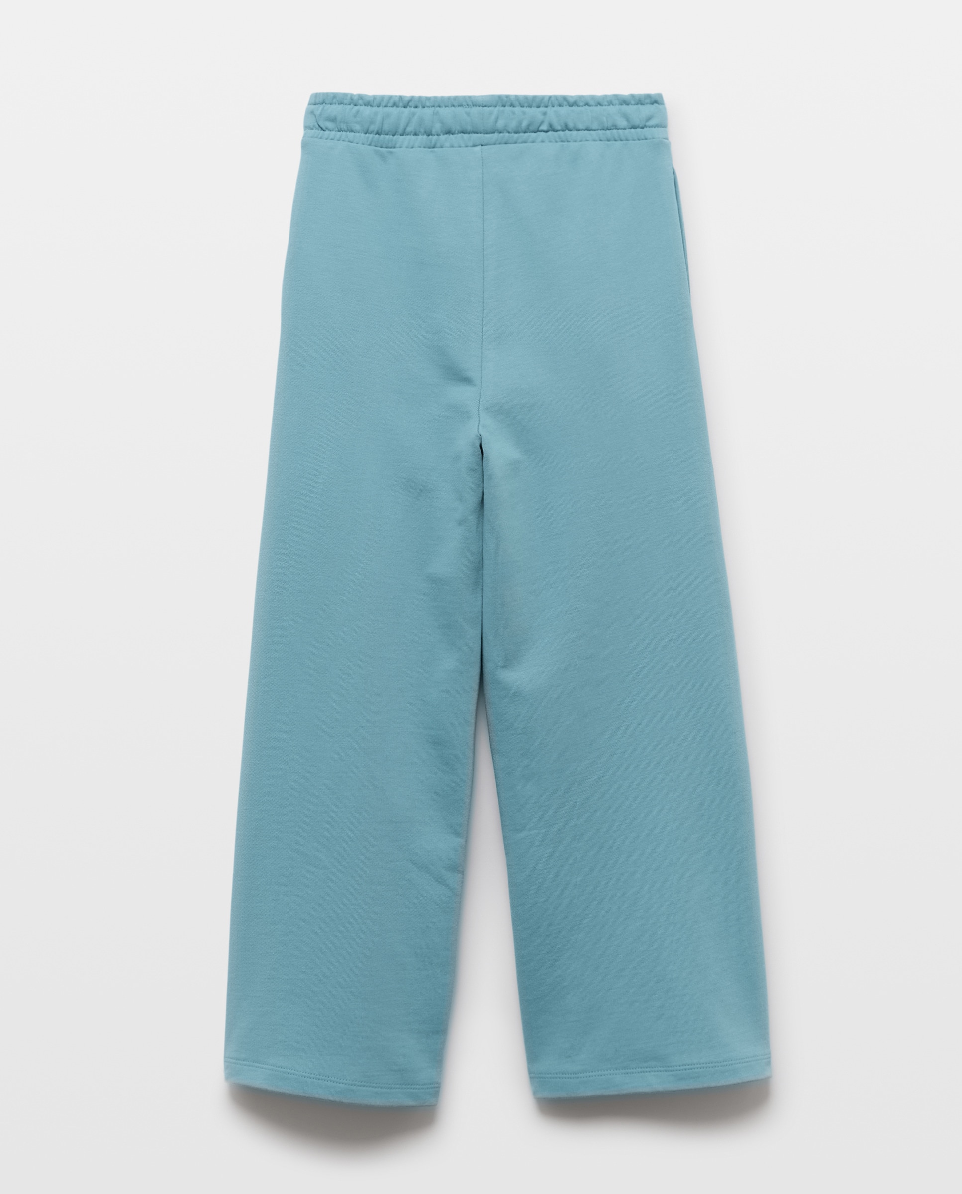 Pantalón felpa niña culot Verde Pato-2