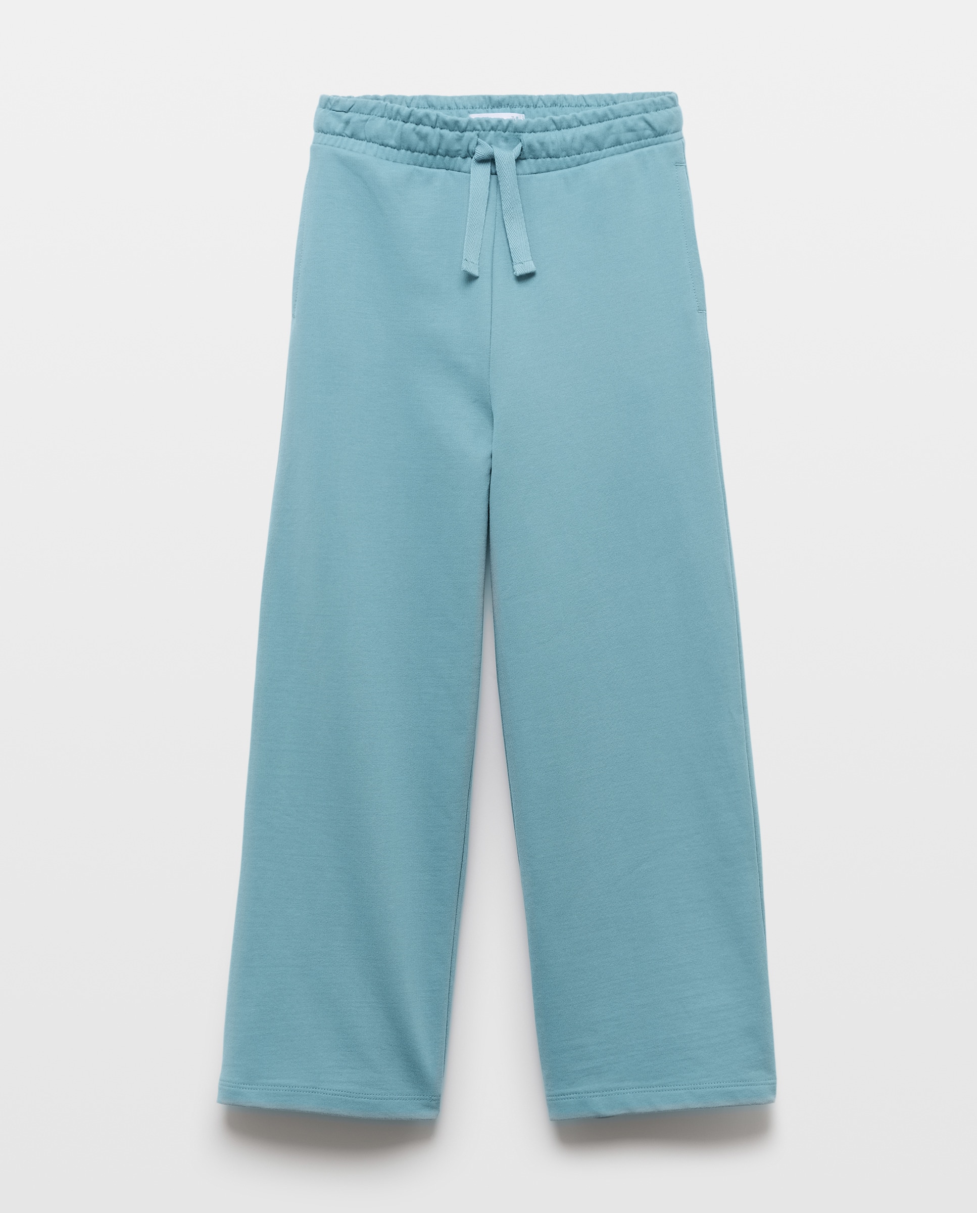 Pantalón felpa niña culot Verde Pato-1