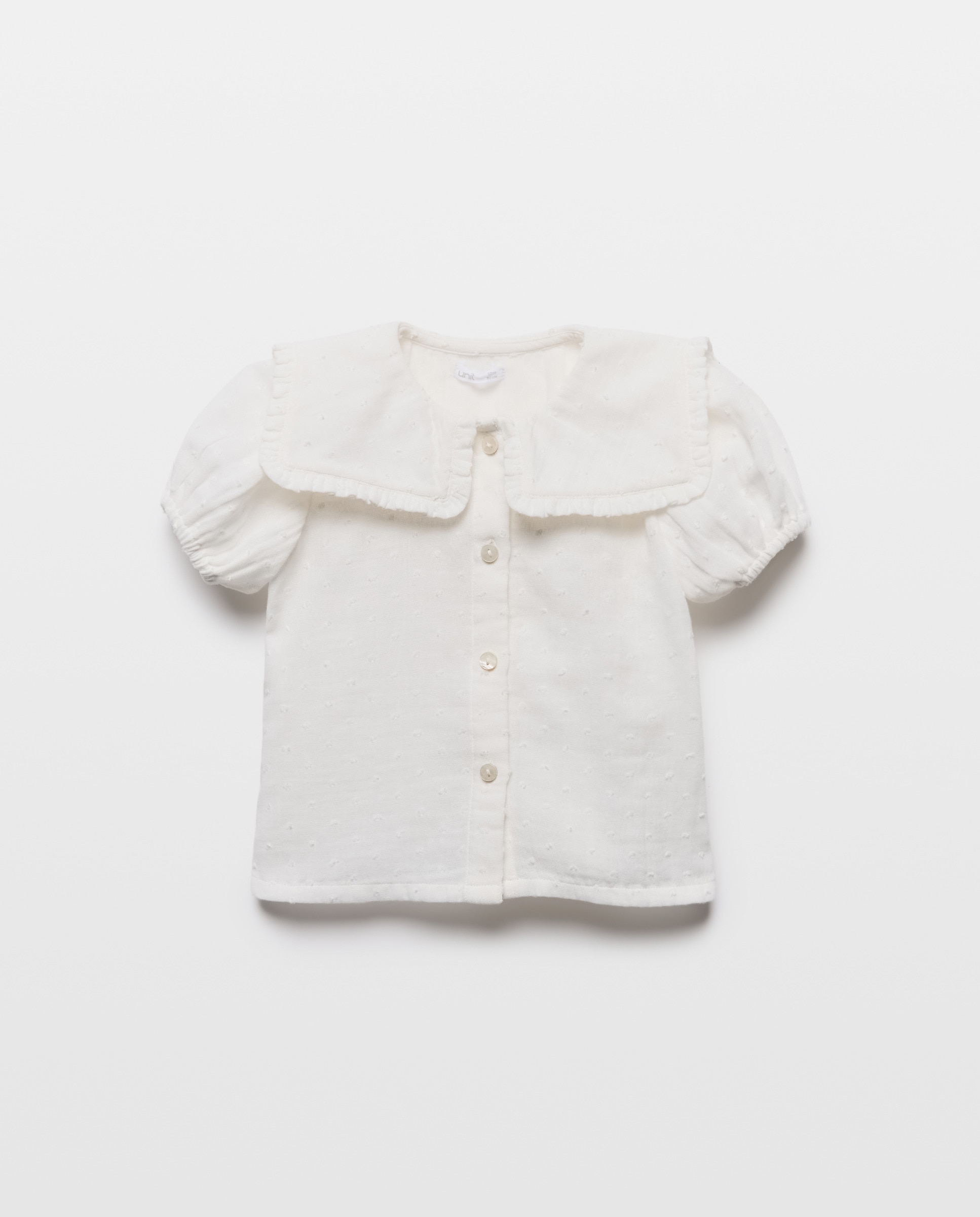 Imagen 0 de Blusa bebé niña de plumeti con cuello