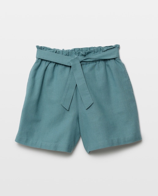 Imagen 0 de Short niña con lazo con lino