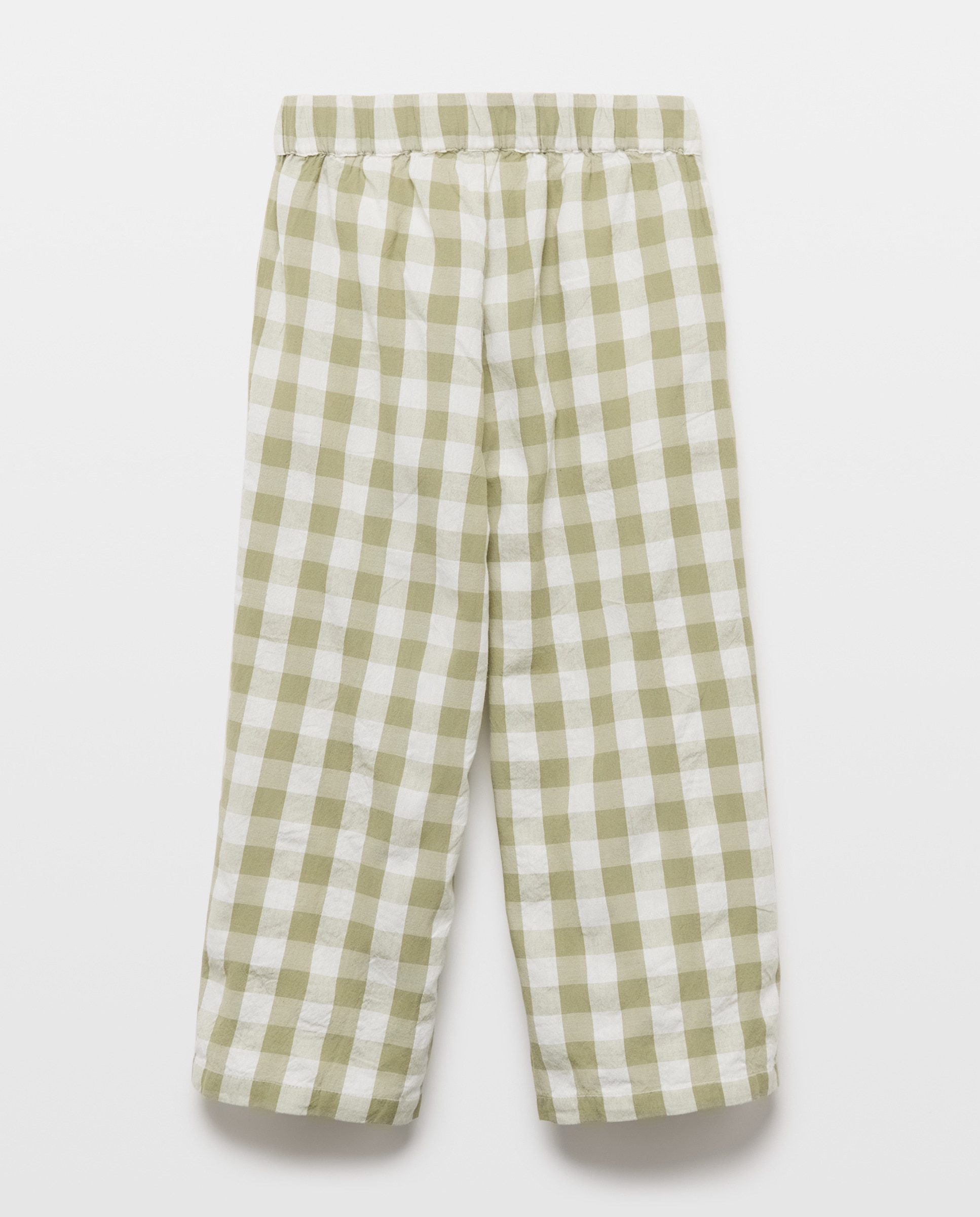 Pantalón niña vichy set 520 Kaki-2