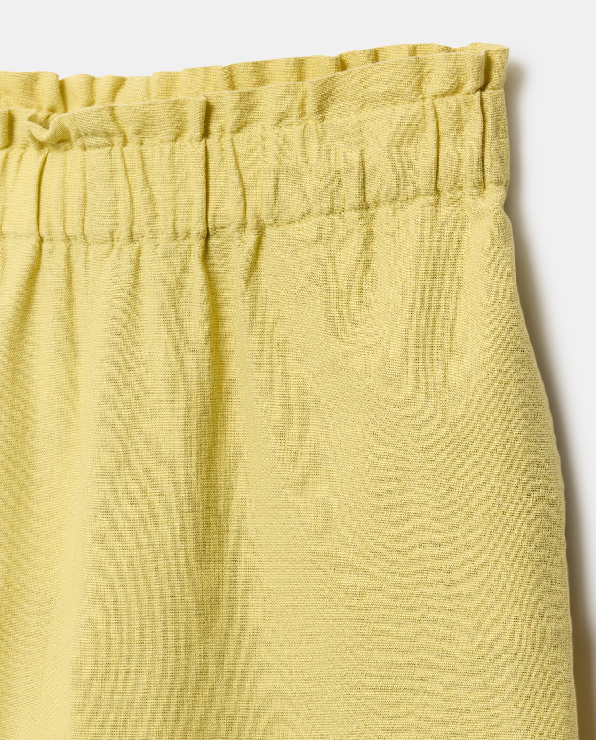 Pantalón niña volante set Blanco roto-3