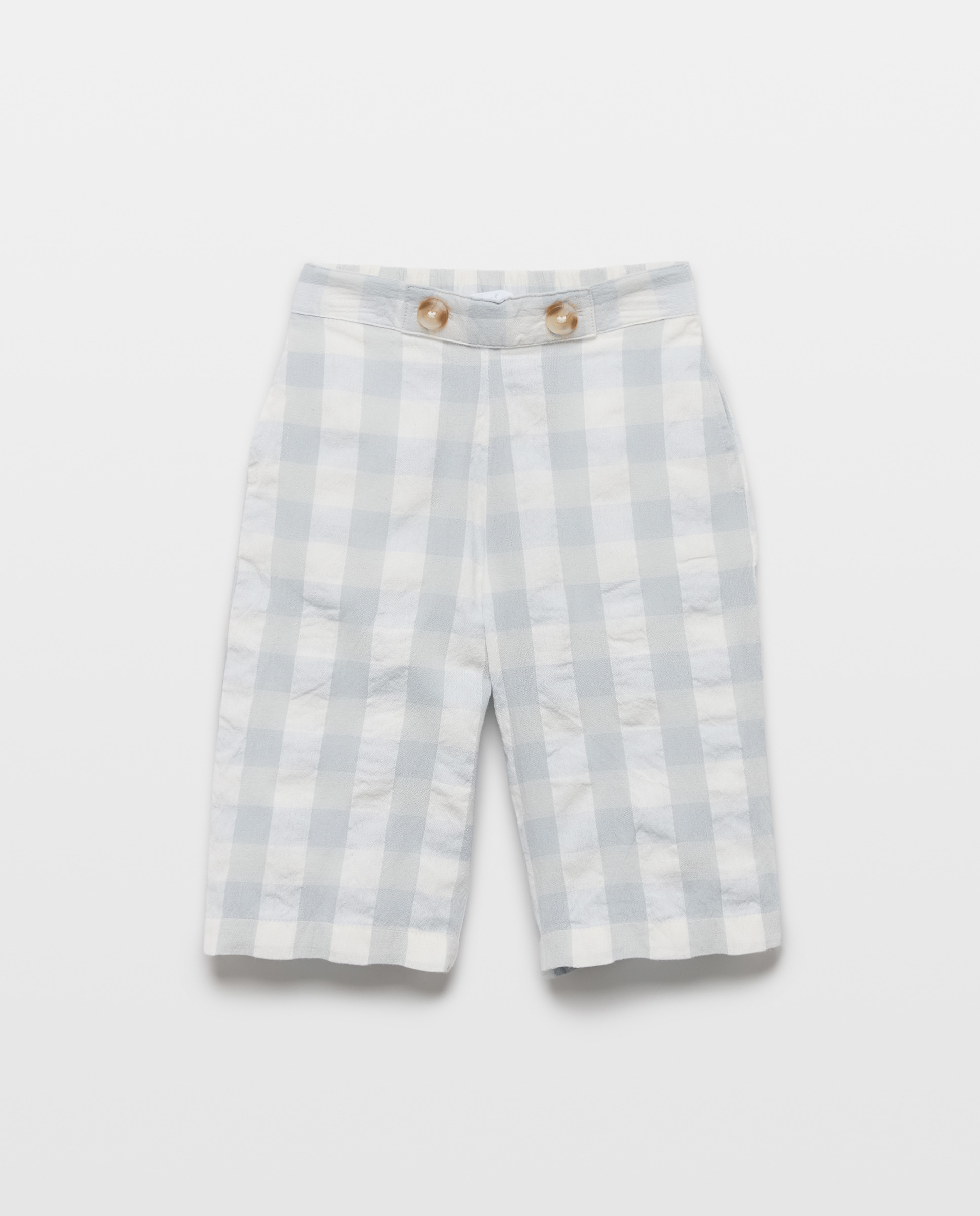 Pantalón bebé niña cuadros vichy Hielo-1