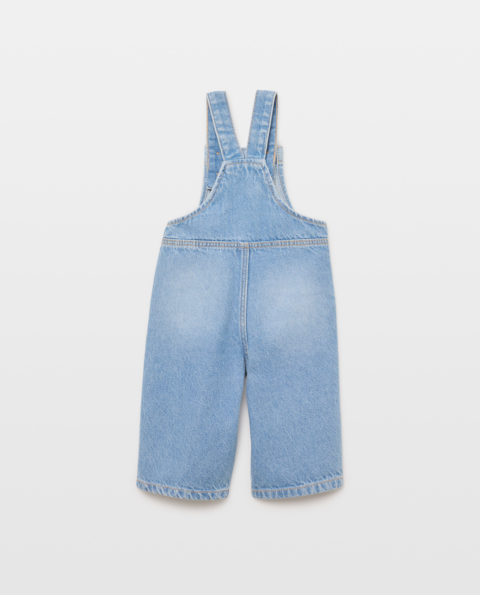 Peto bebé niña denim largo Gris oscuro-2