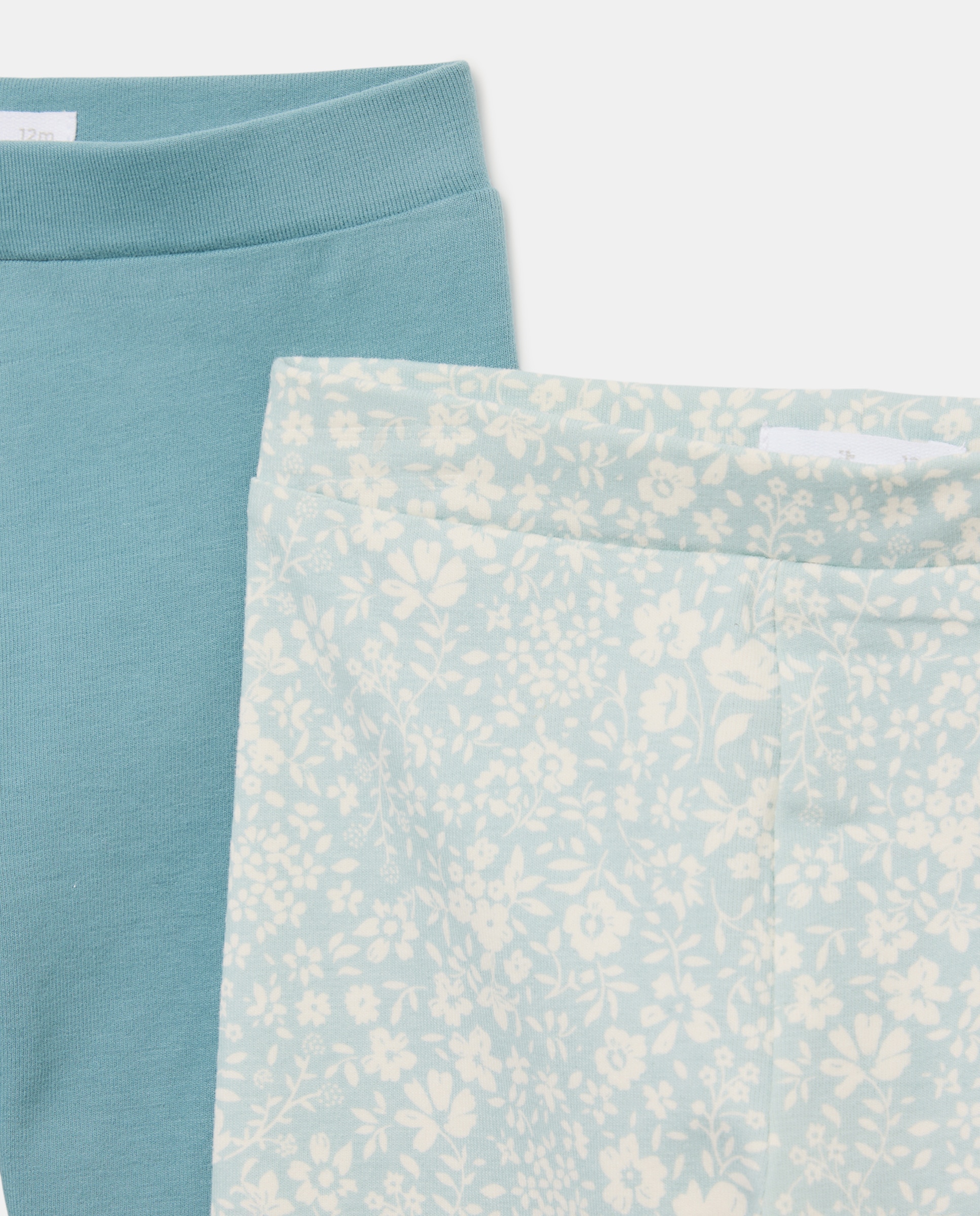 Pack 2 leggings bebé niña Verde Pato-3