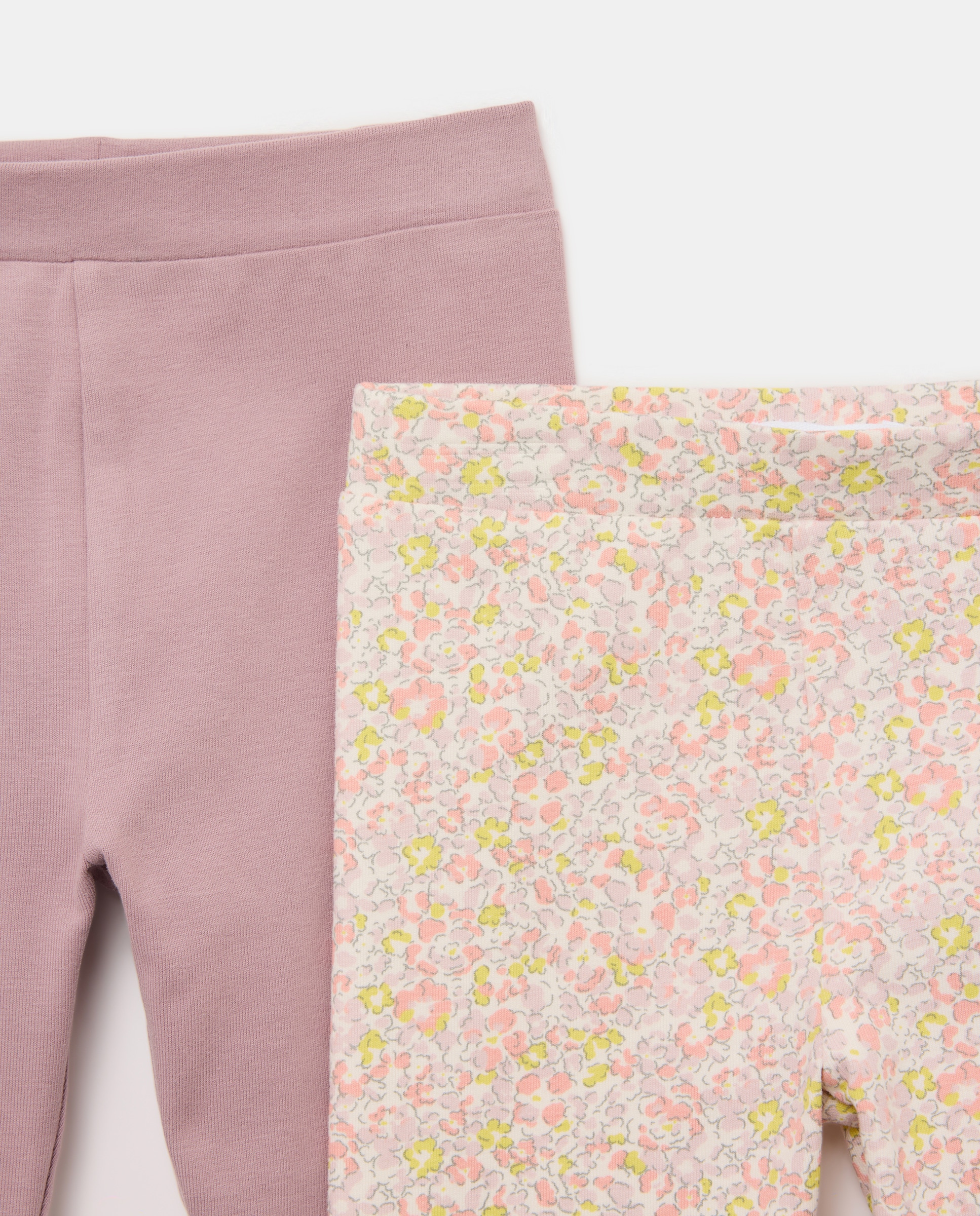 Pack 2 leggings bebé niña 282 Malva-3