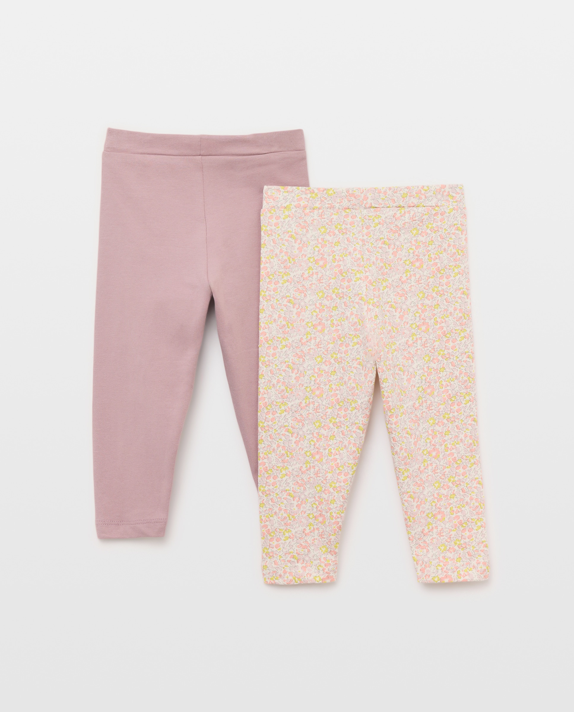 Pack 2 leggings bebé niña 282 Malva-2