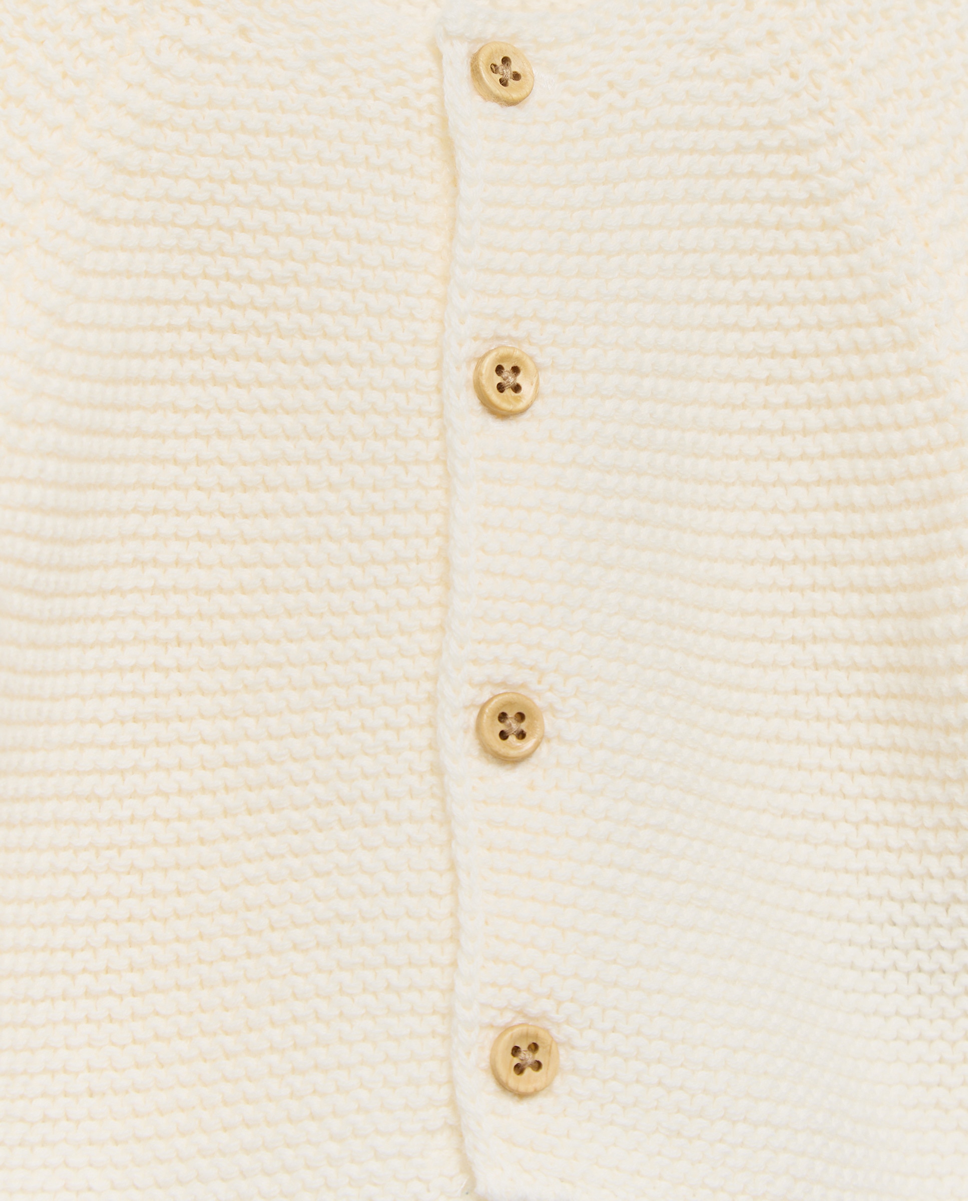 Chaqueta de recién nacido básica 130 Marfil-3