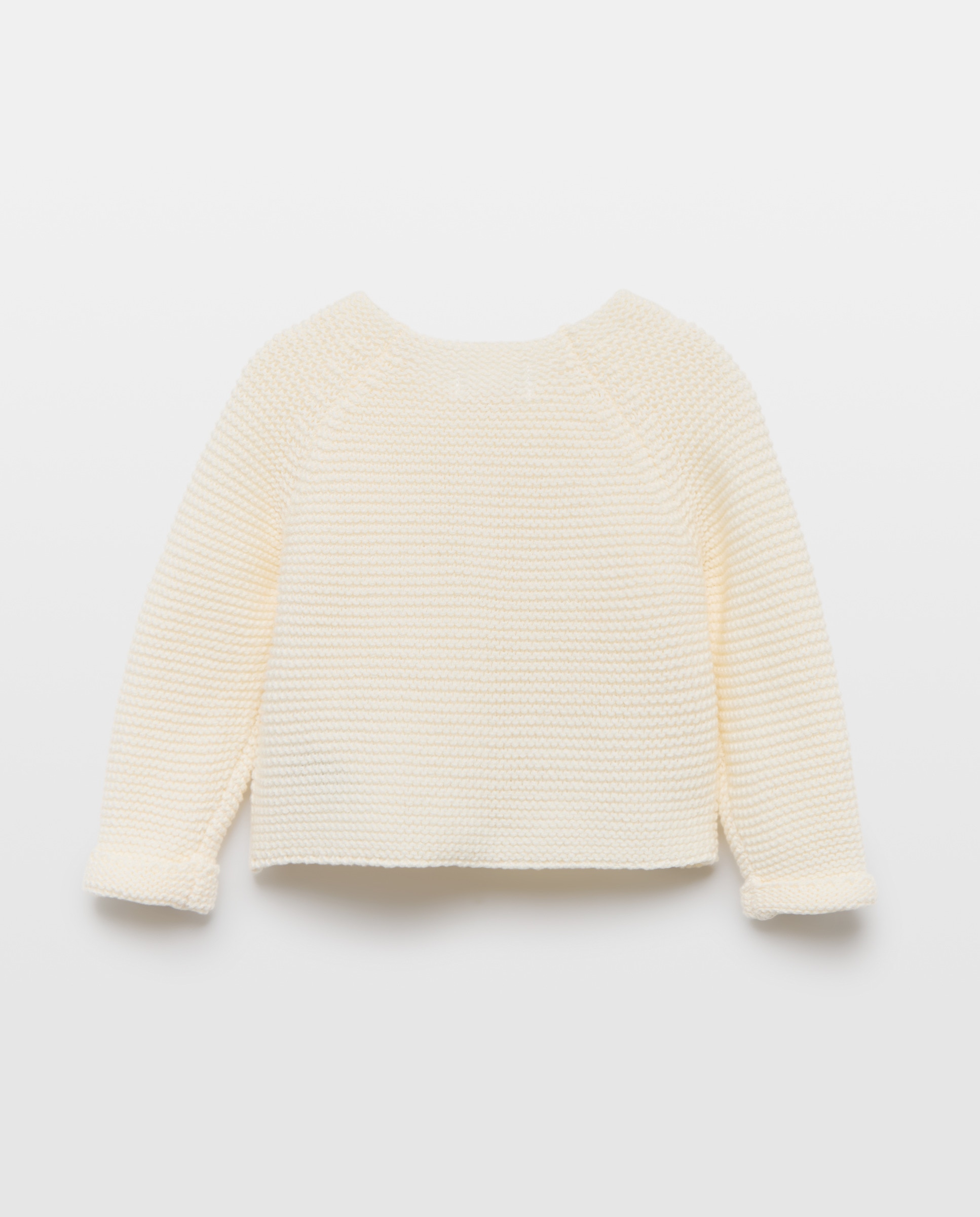 Chaqueta de recién nacido básica 130 Marfil-2