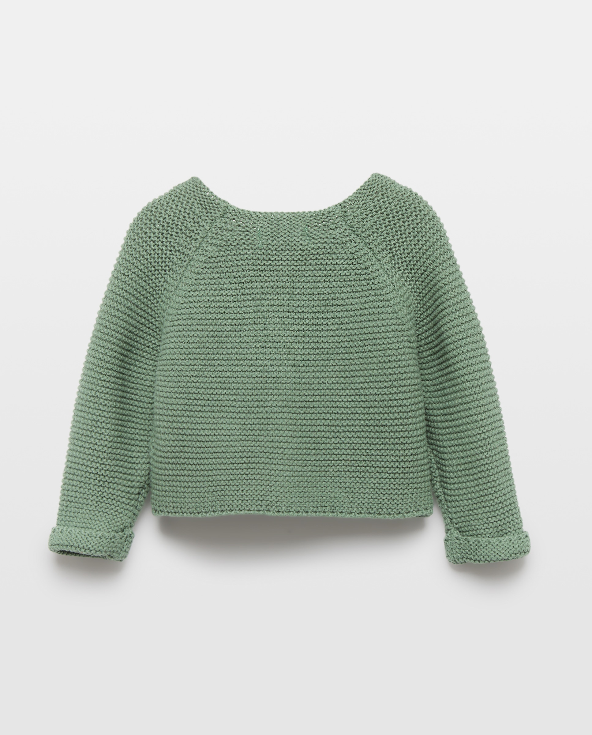 Chaqueta de recién nacido básica 530 Verde oscuro-2