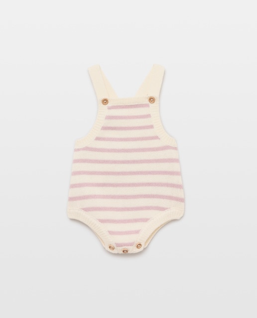 Imagen 0 de Pelele de recién nacido tricot rayas