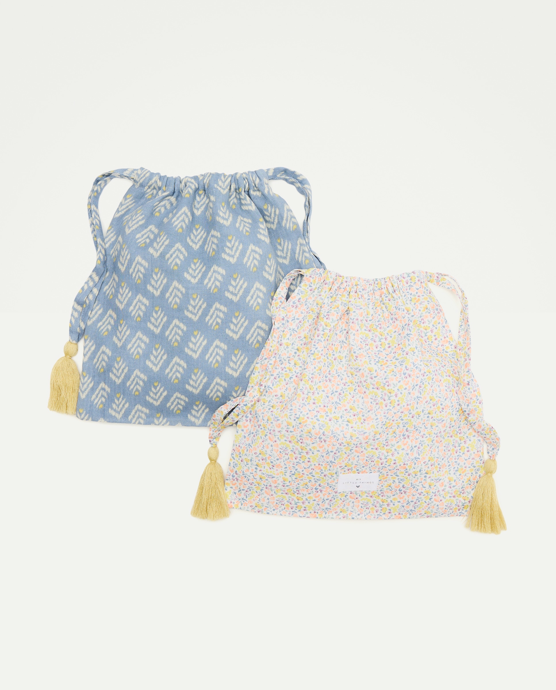 Pack de recién nacido dos saquitos guardamudas Blanco-1