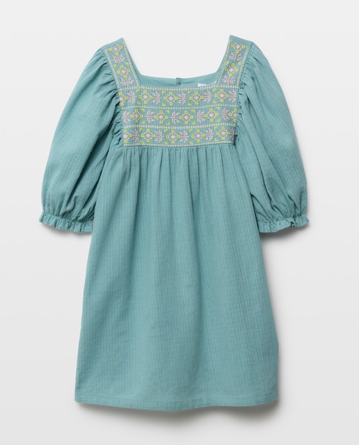 Imagen 0 de Vestido niña de gasa con bordados