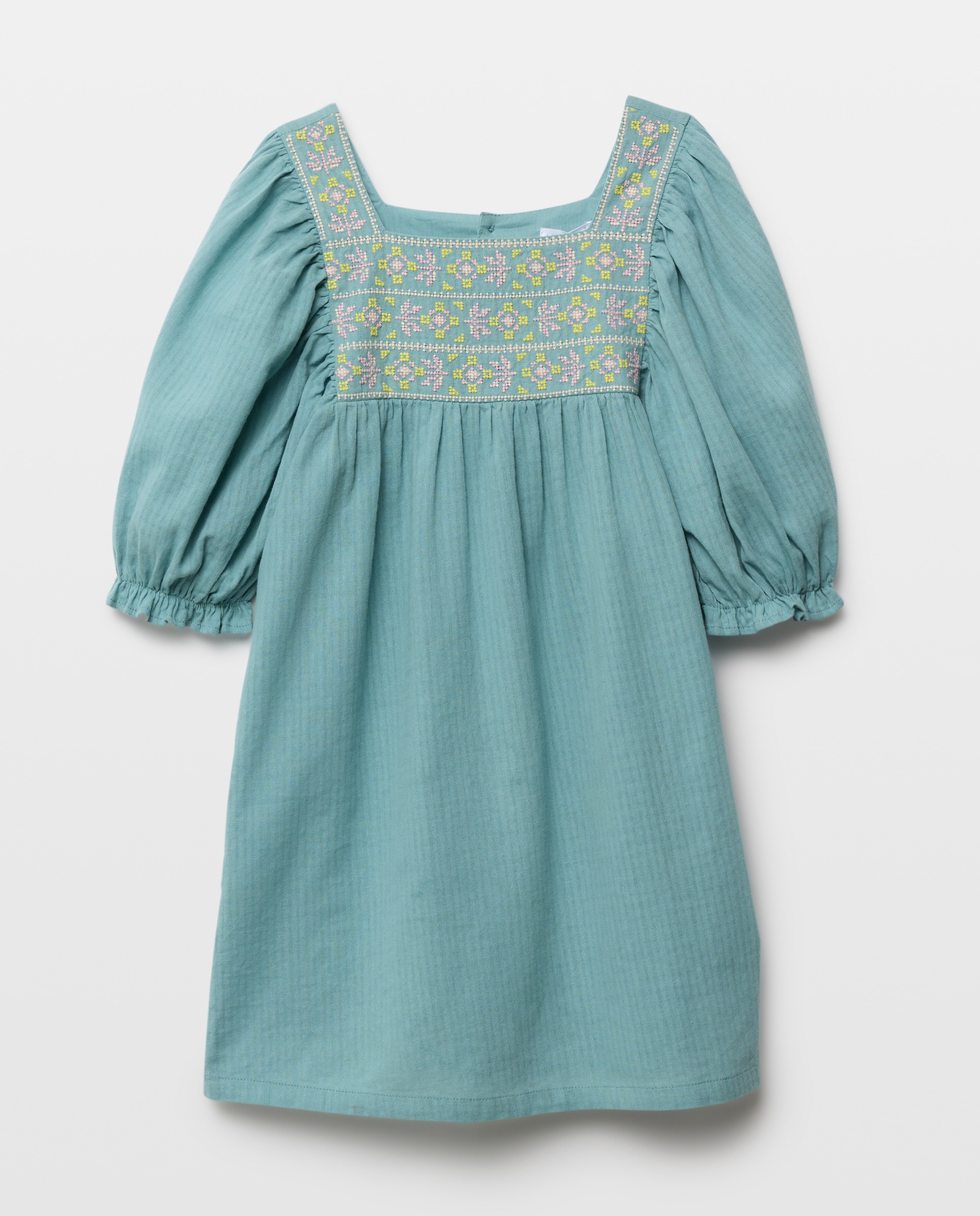 Imagen 0 de Vestido niña de gasa con bordados