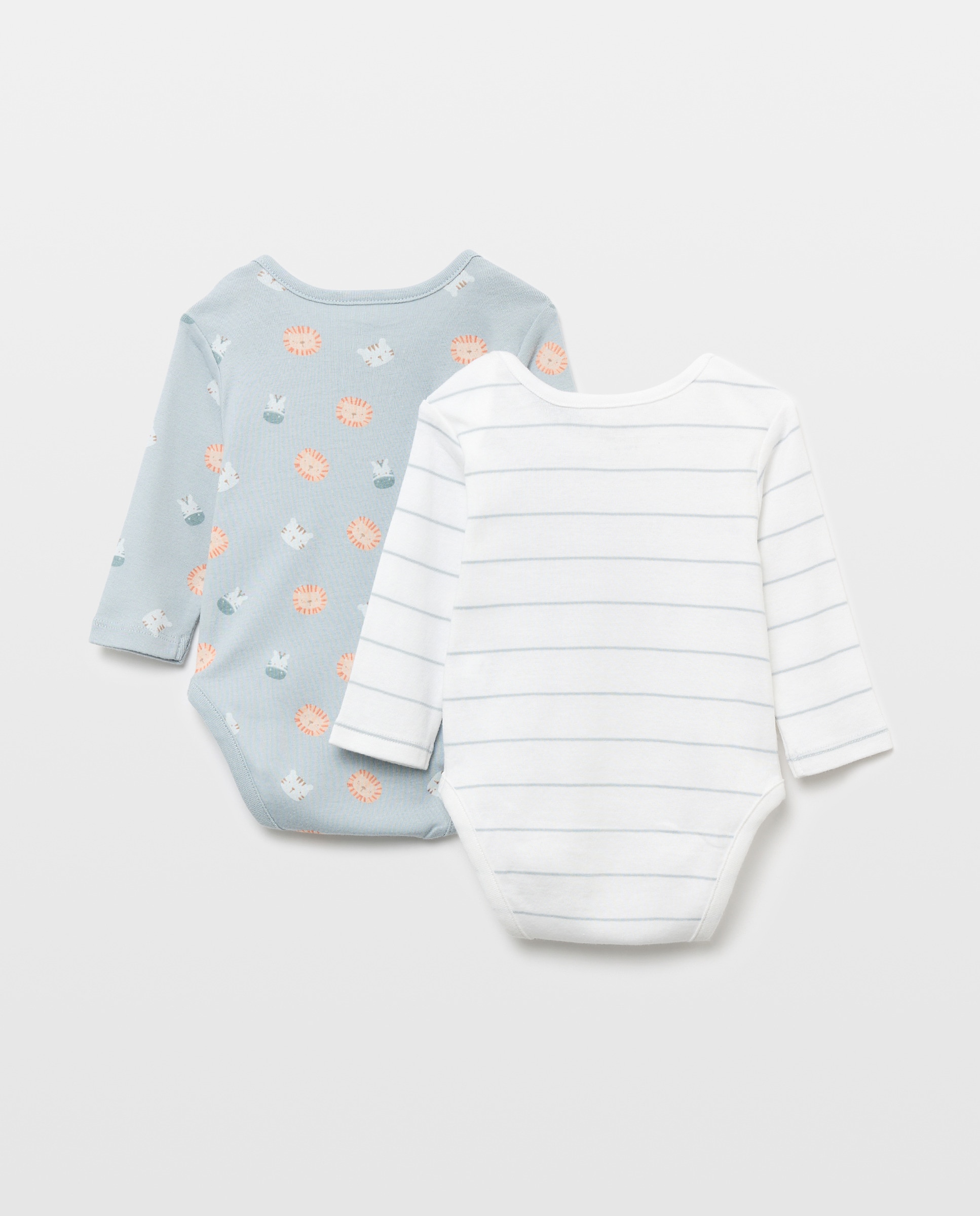 Pack de 2 Bodies de Bebé com Manga Comprida e Fantasia Multicolor-2