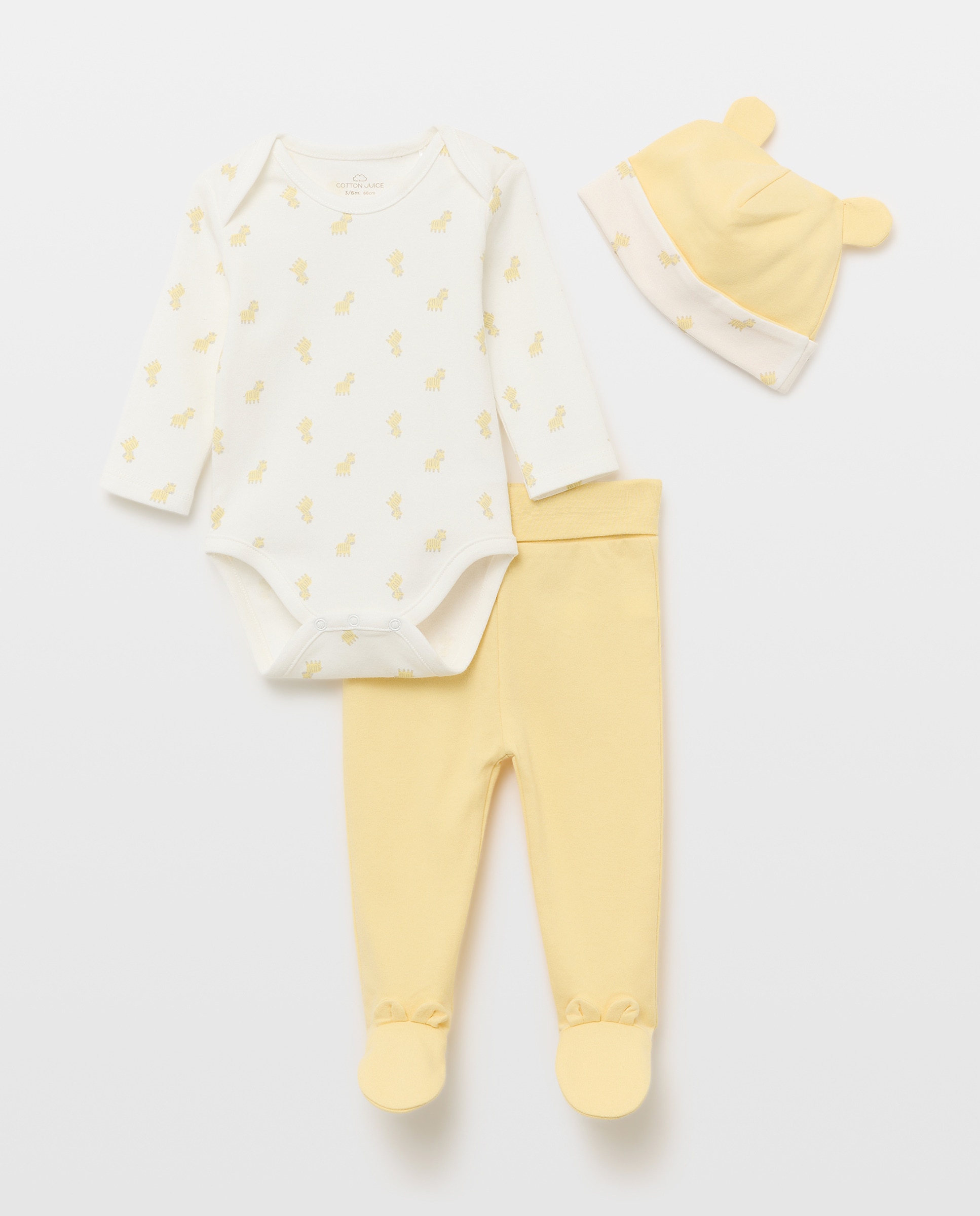 Imagem 0 de Conjunto de Algodão de Bebé com Estampado de Girafas