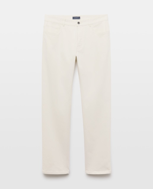 Imagem 0 de Calças Desportivas de Cinco Bolsos Regular em Algodão Elastómero