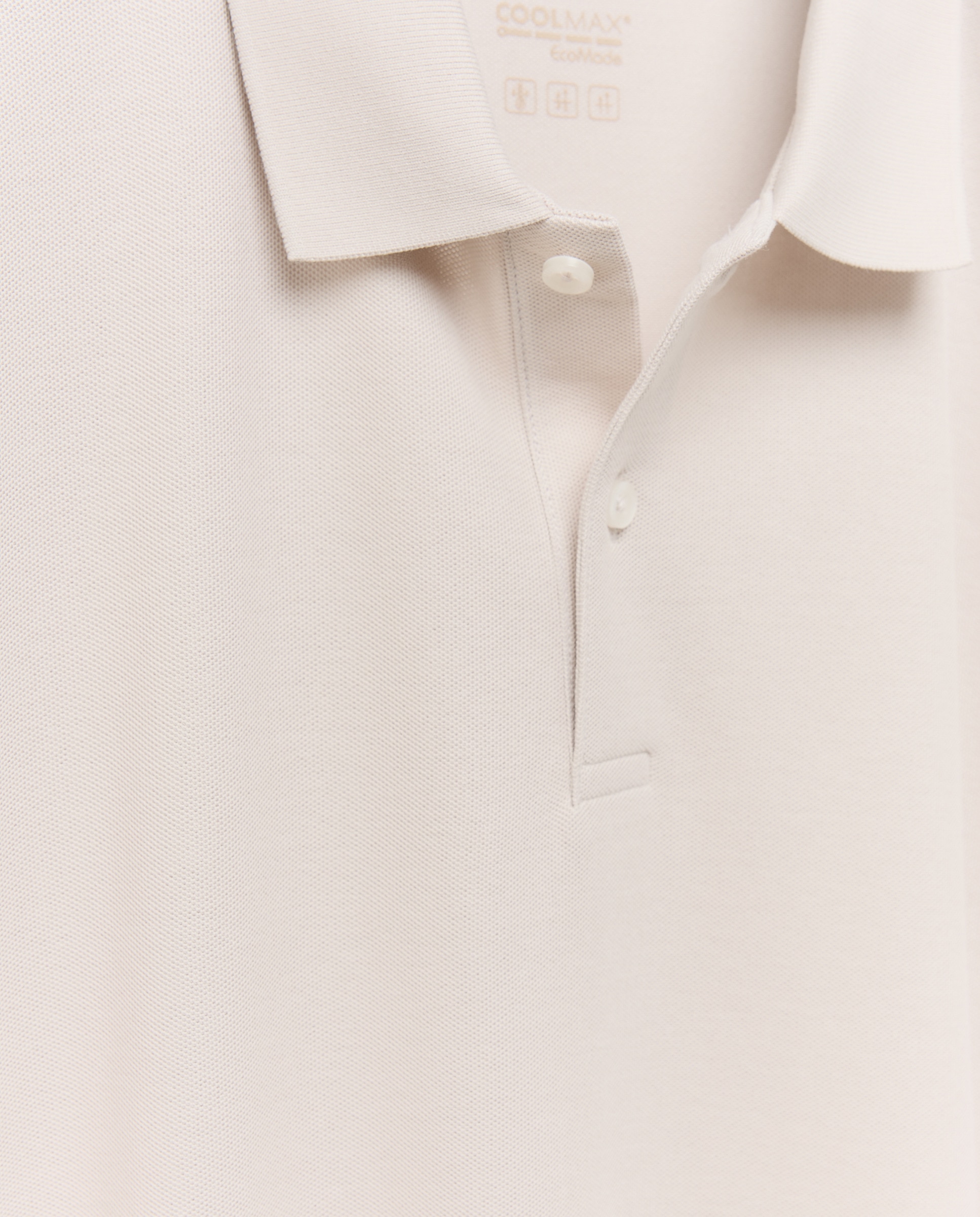 Polo Piqué com Manga Comprida Cru-6