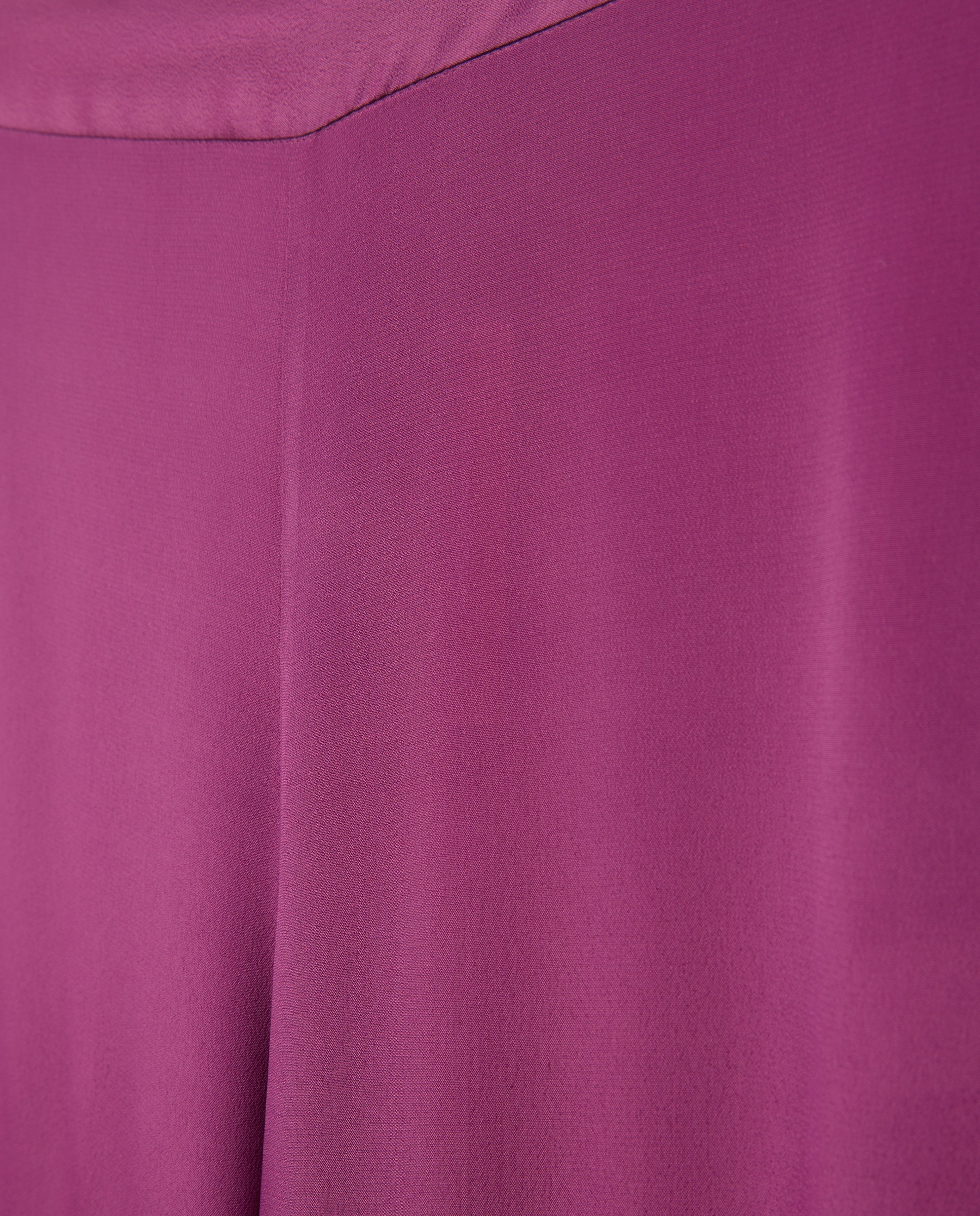 Calças Largas de Chiffon Rosa-5