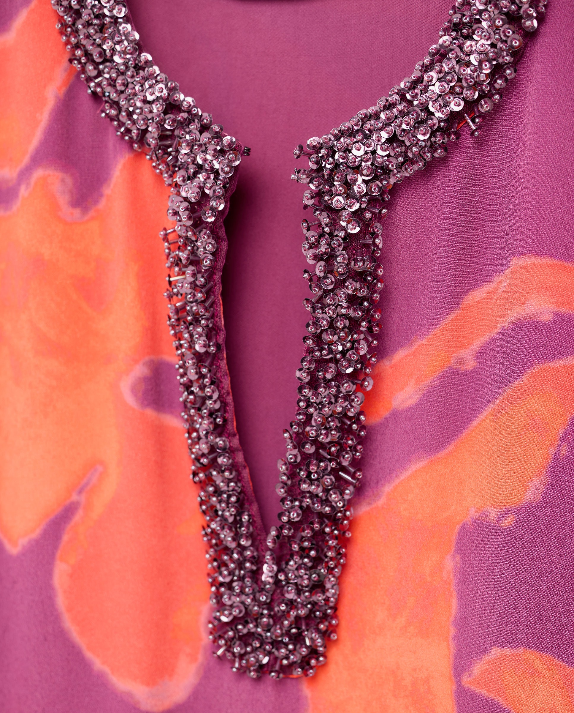 Vestido 100% Seda com Pedraria Verde-5