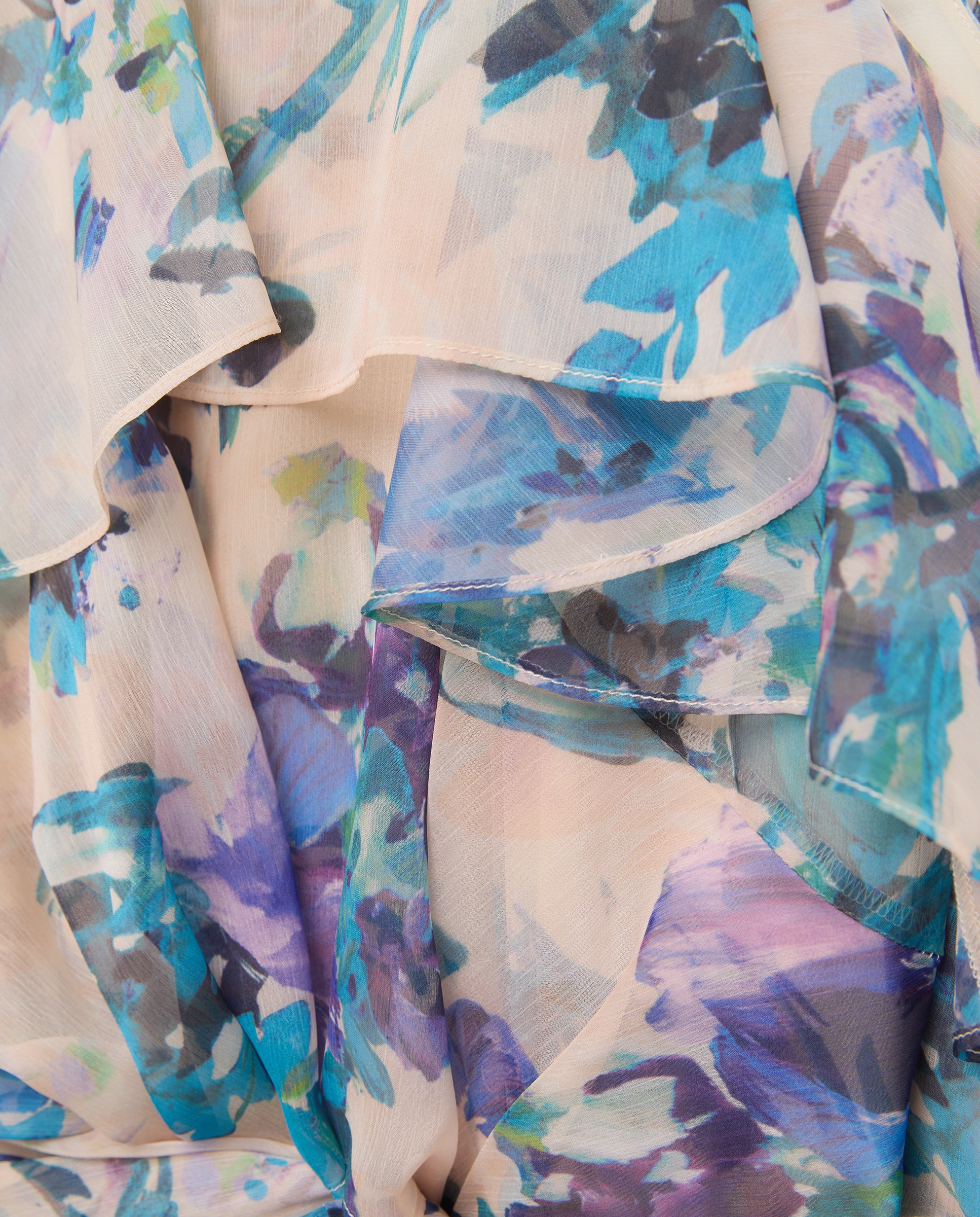 Vestido Midi com Capas e Écharpe Verde-6