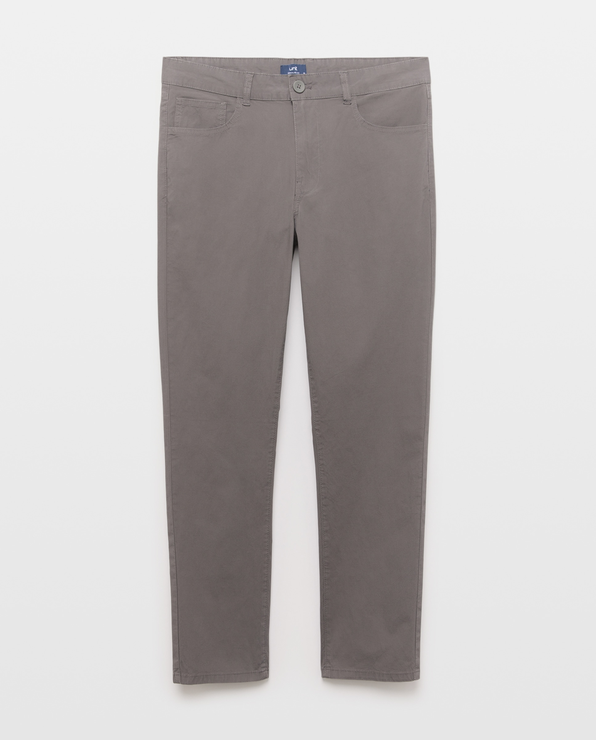 Pantalón hombre cinco bolsillos lavado regular fit 830 Antracita-4