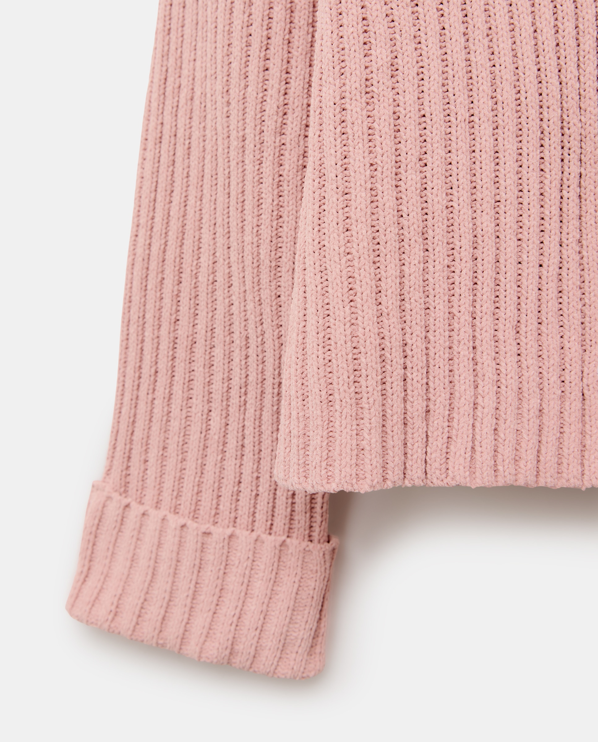 Camisola de Malha Chenille Canelada 200 Rosa-5