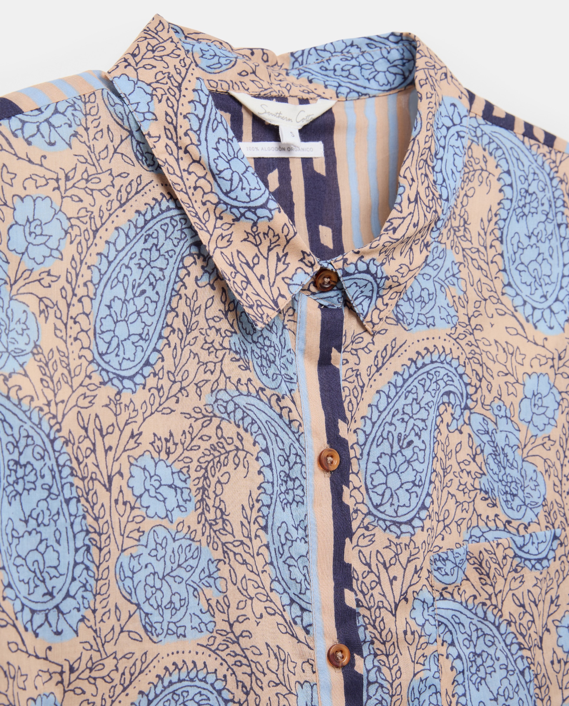 Blusa Tipo Camiseiro com Estampado Branco-5