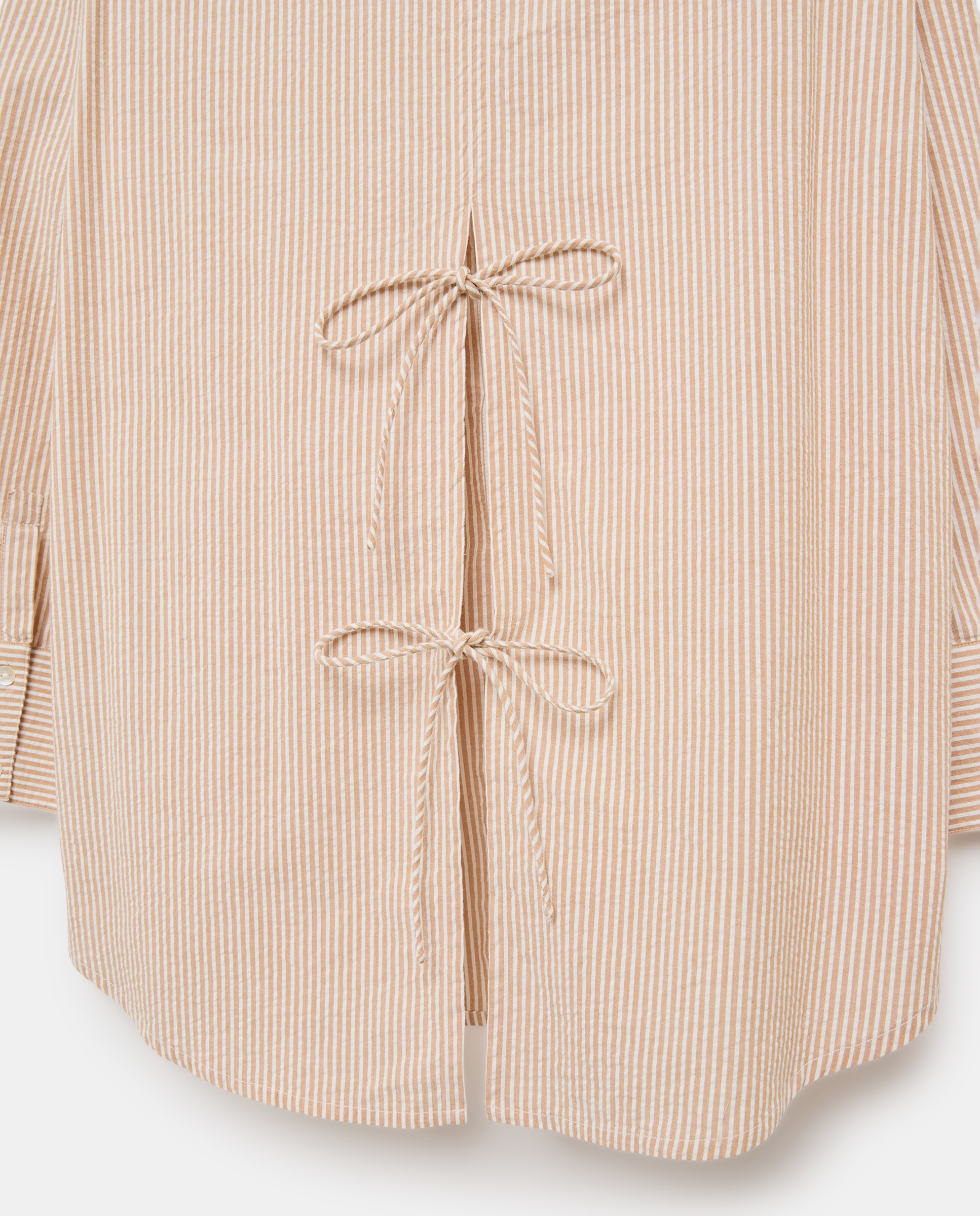 Blusa de Seersucker Branco-6