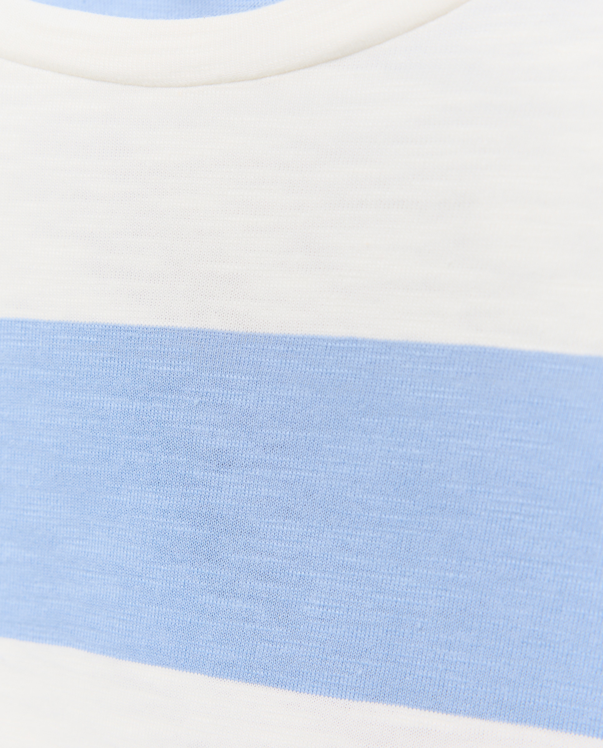 T-shirt com Risca Larga - Navy Branco-6