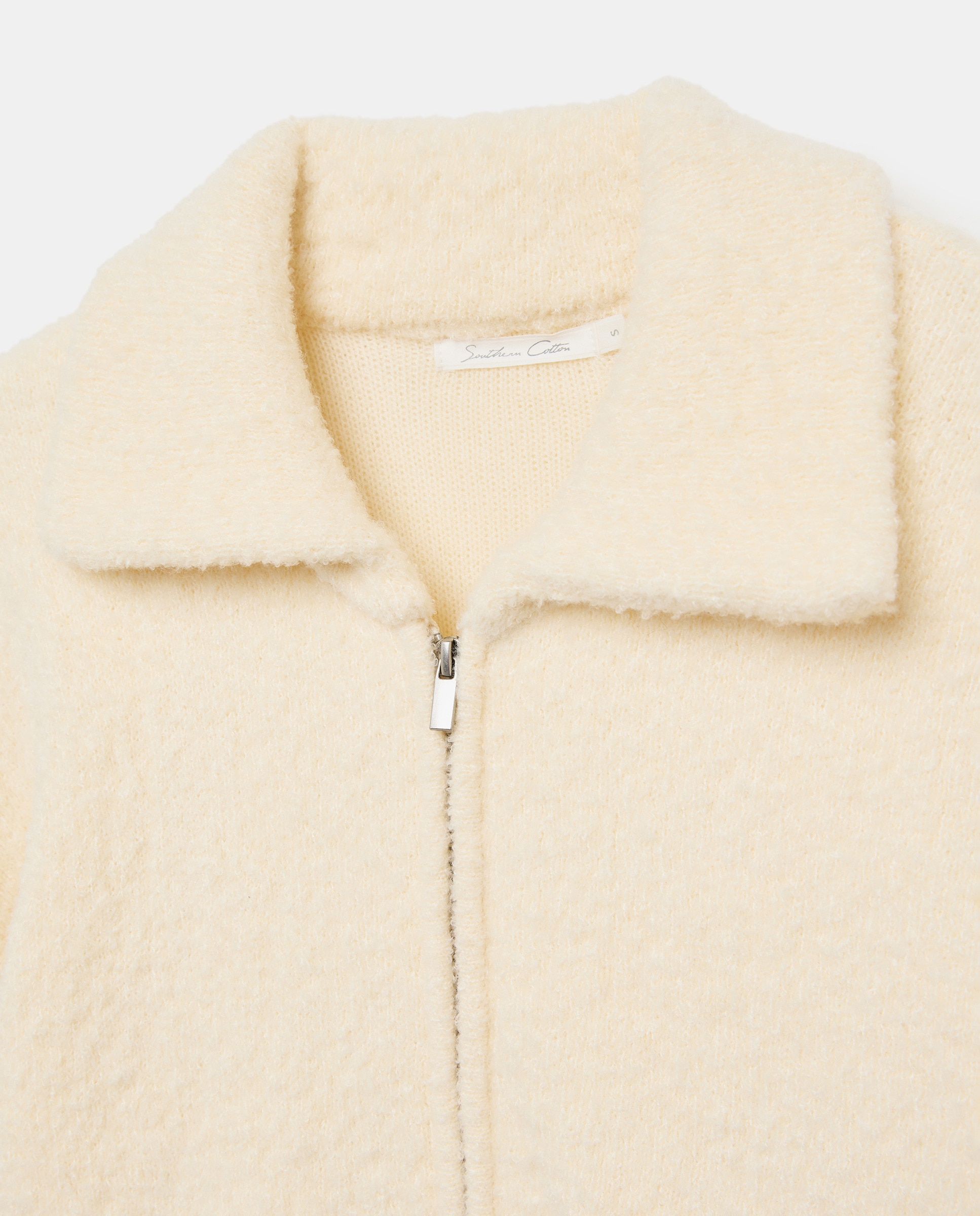 Blusão Bomber de Tricot 120 Cru-5