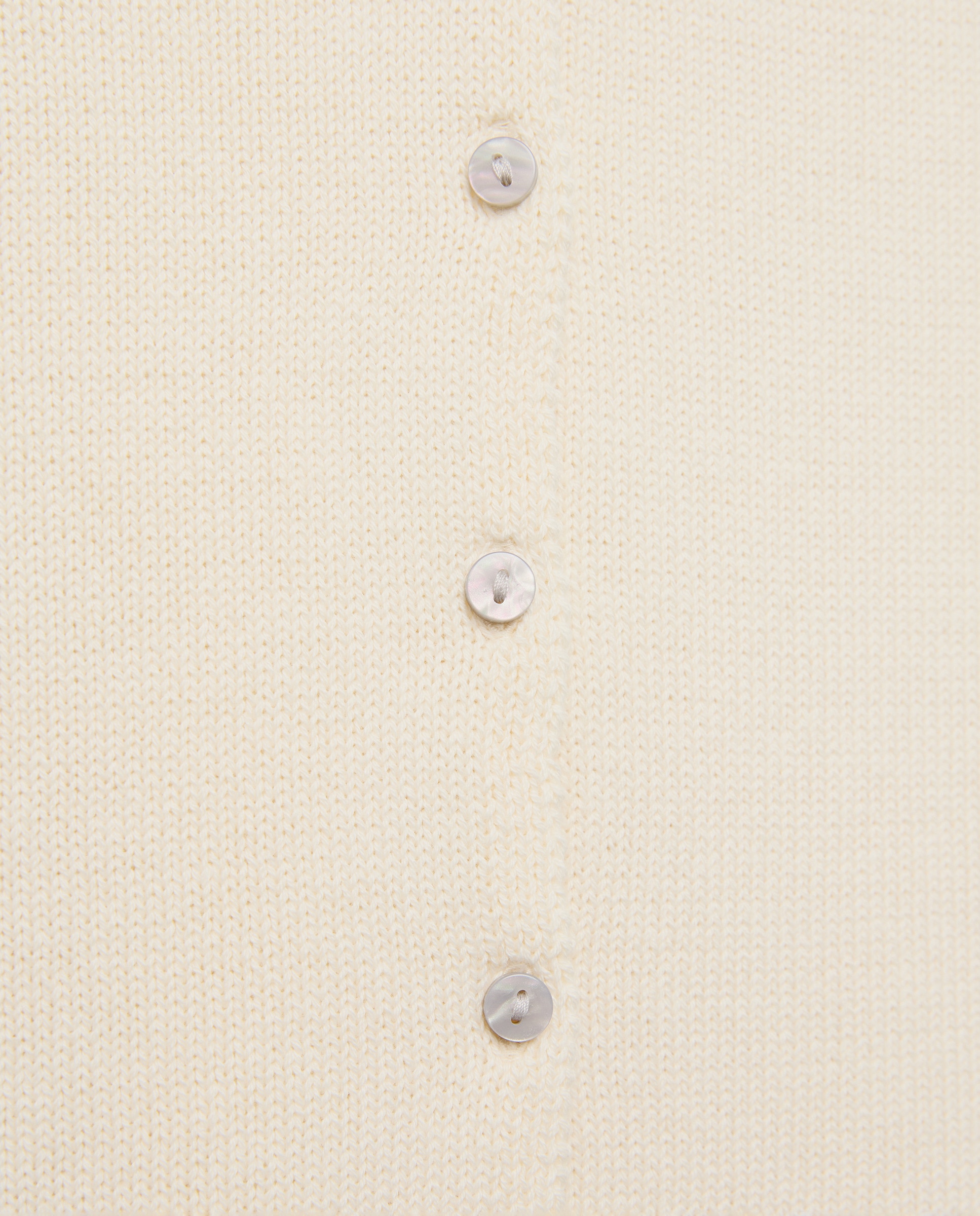 Casaco de Malha com Decote em Bico 120 Cru-5