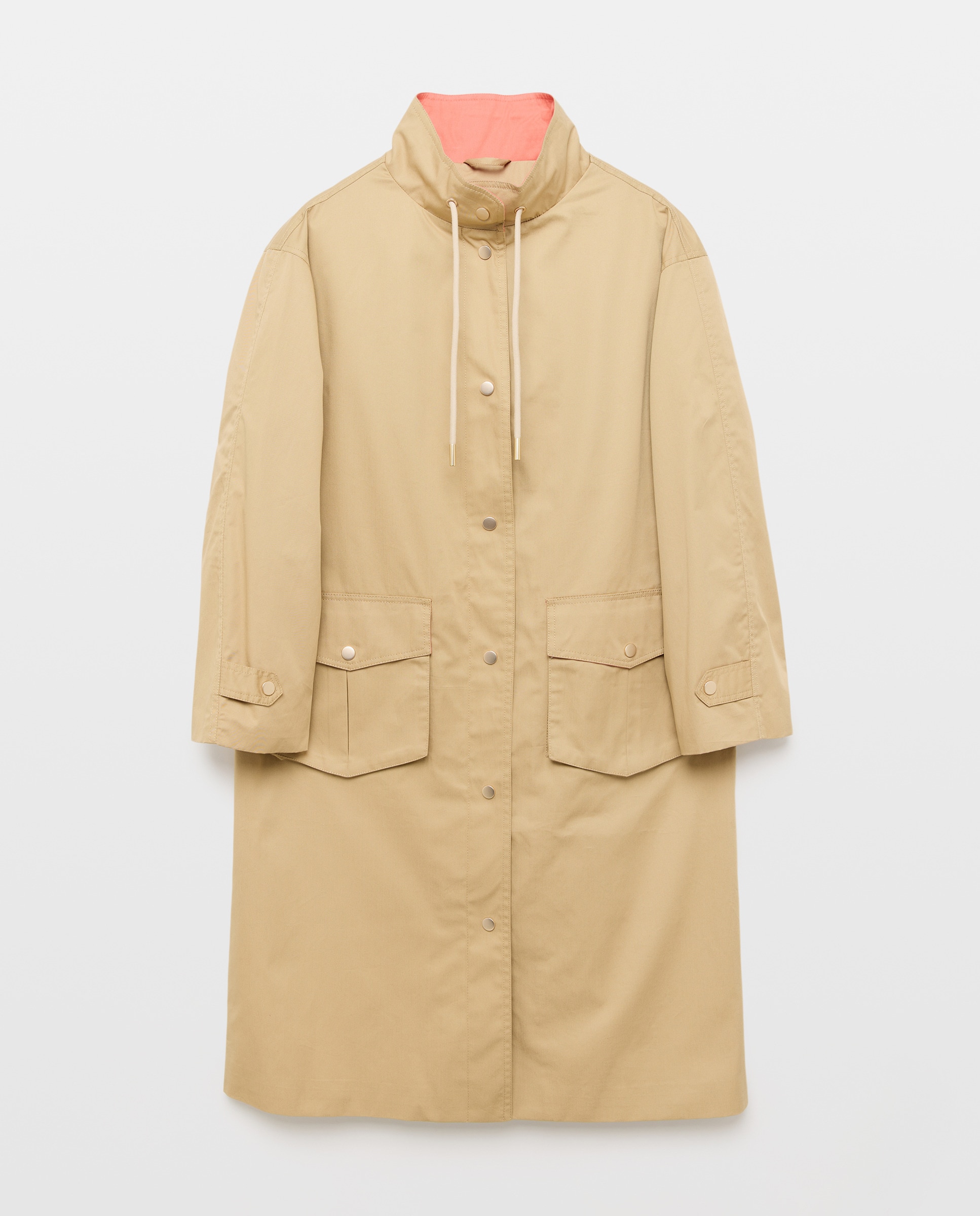 Gabardine Comprida com Contrastes 730 Camel-4