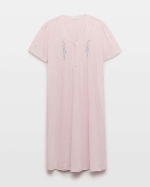 Imagem 0 de Robe Cruzado com Gola de Renda