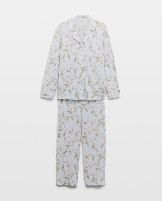 Imagem 0 de Pijama Camiseiro com Estampado Floral