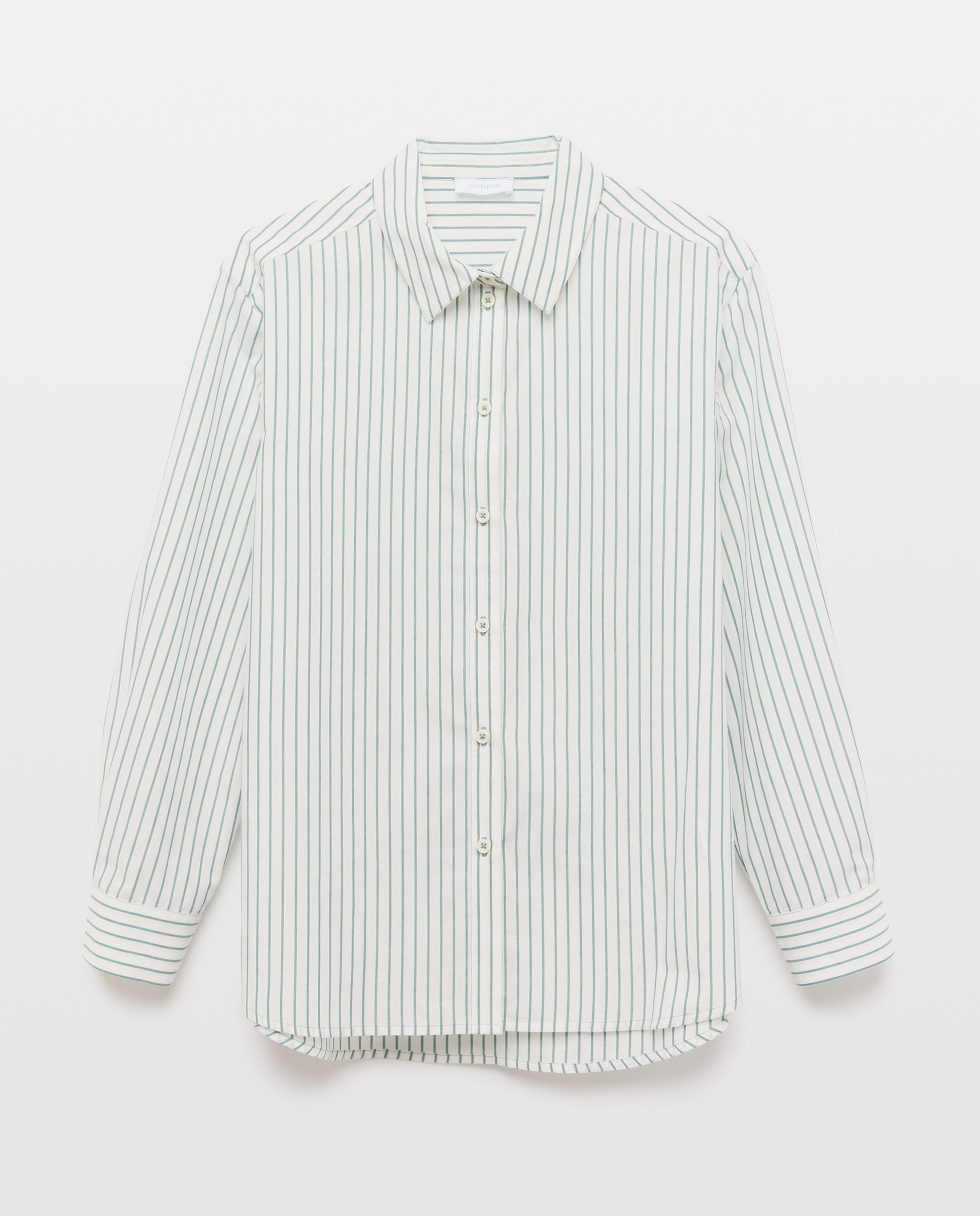 Camisa às Riscas Branco-4