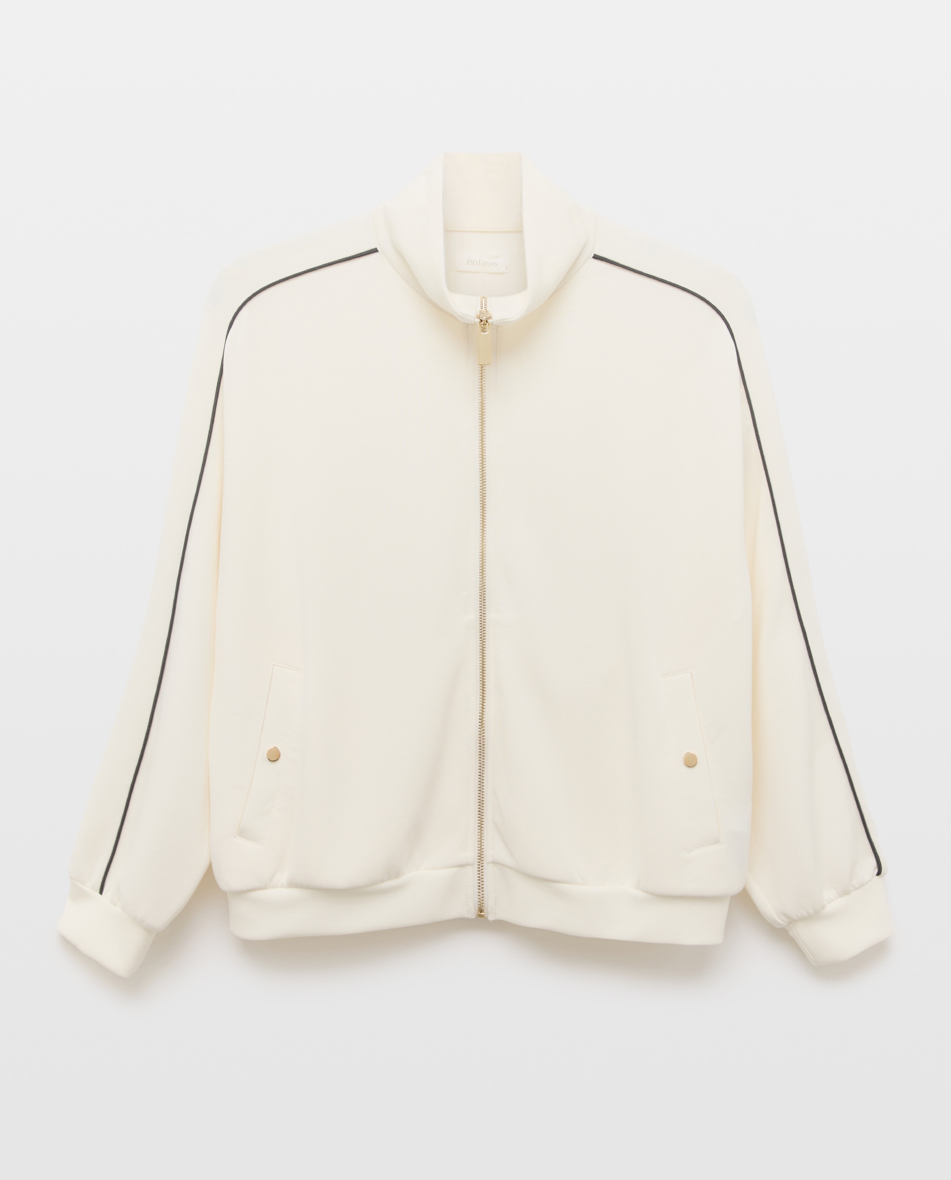 Sobrecamisa Lisa com Bolso Branco-marfim-4