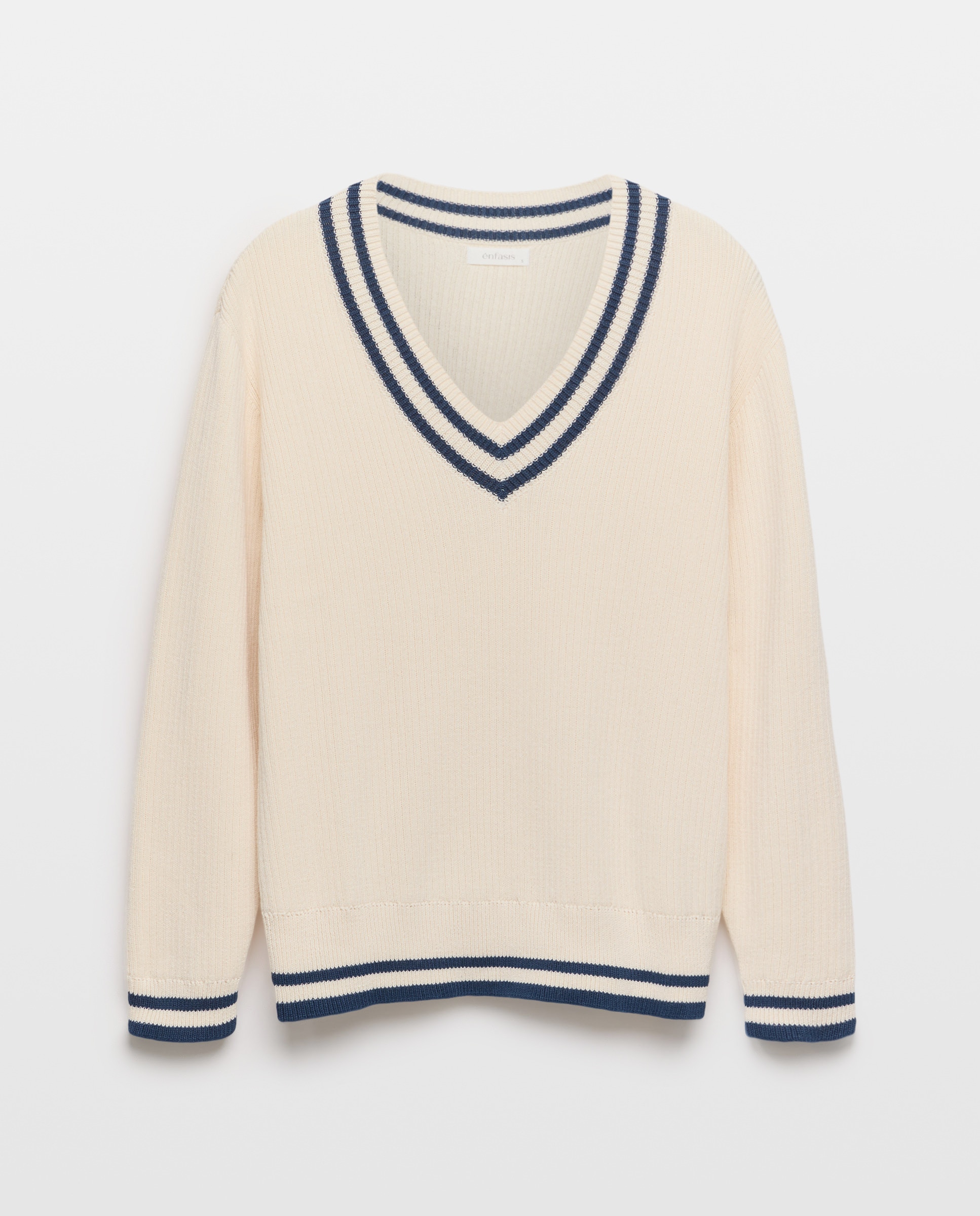 Camisola de Malha de Algodão Lisa 120 Cru-5