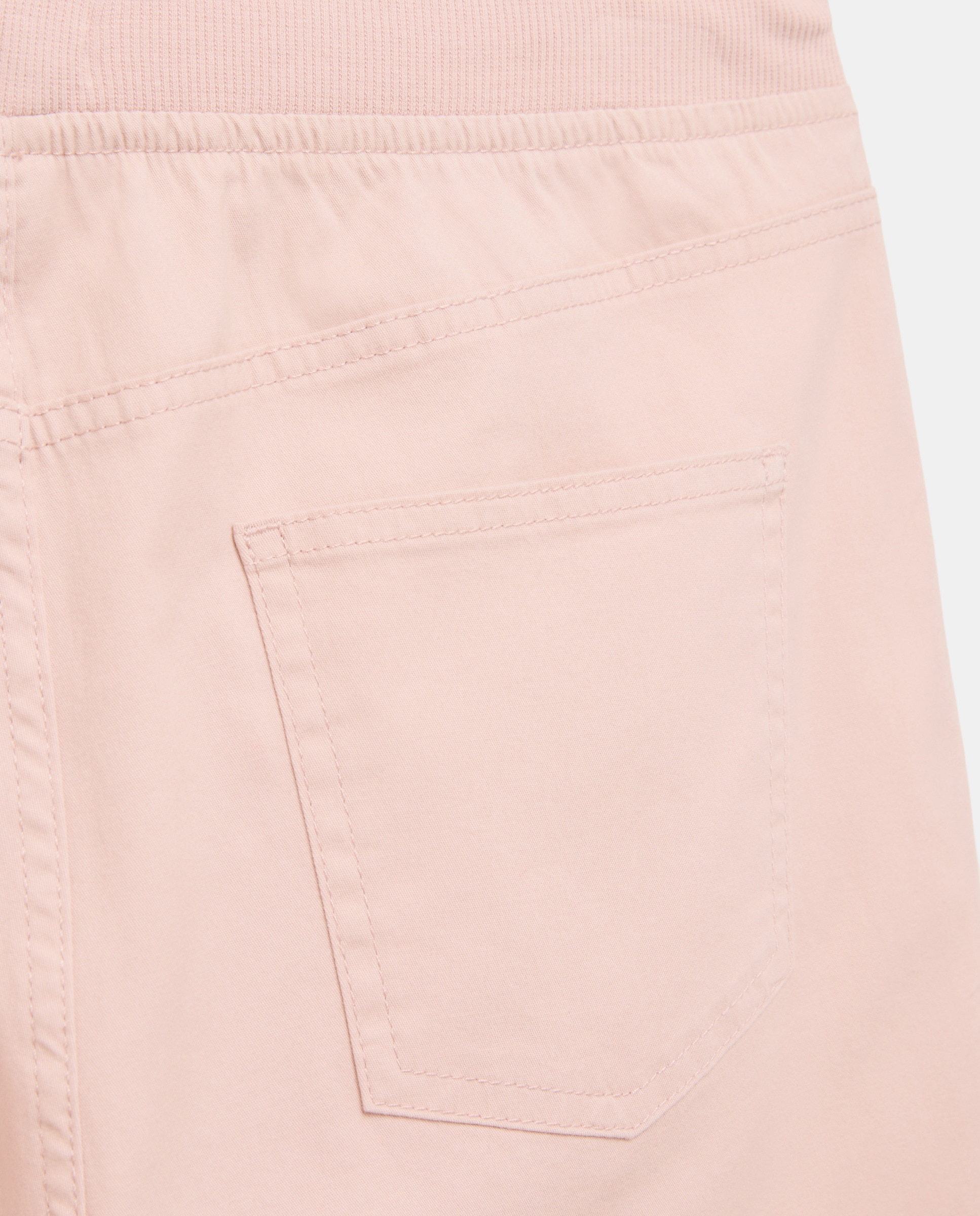 Pantalón largo con goma elástica de mujer 220 Rosa palo-5