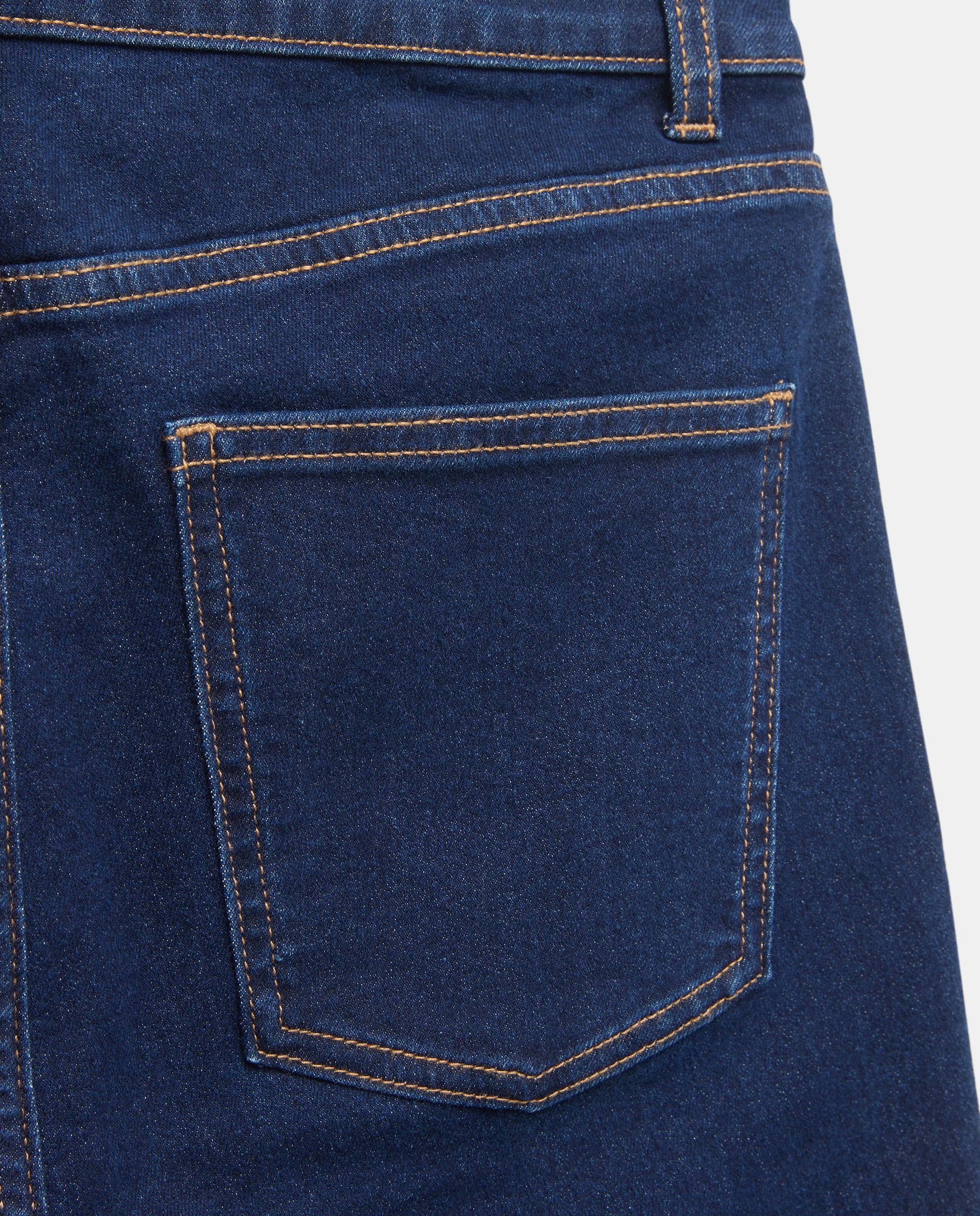 Pantalón denim campana de mujer Azul Suave-5