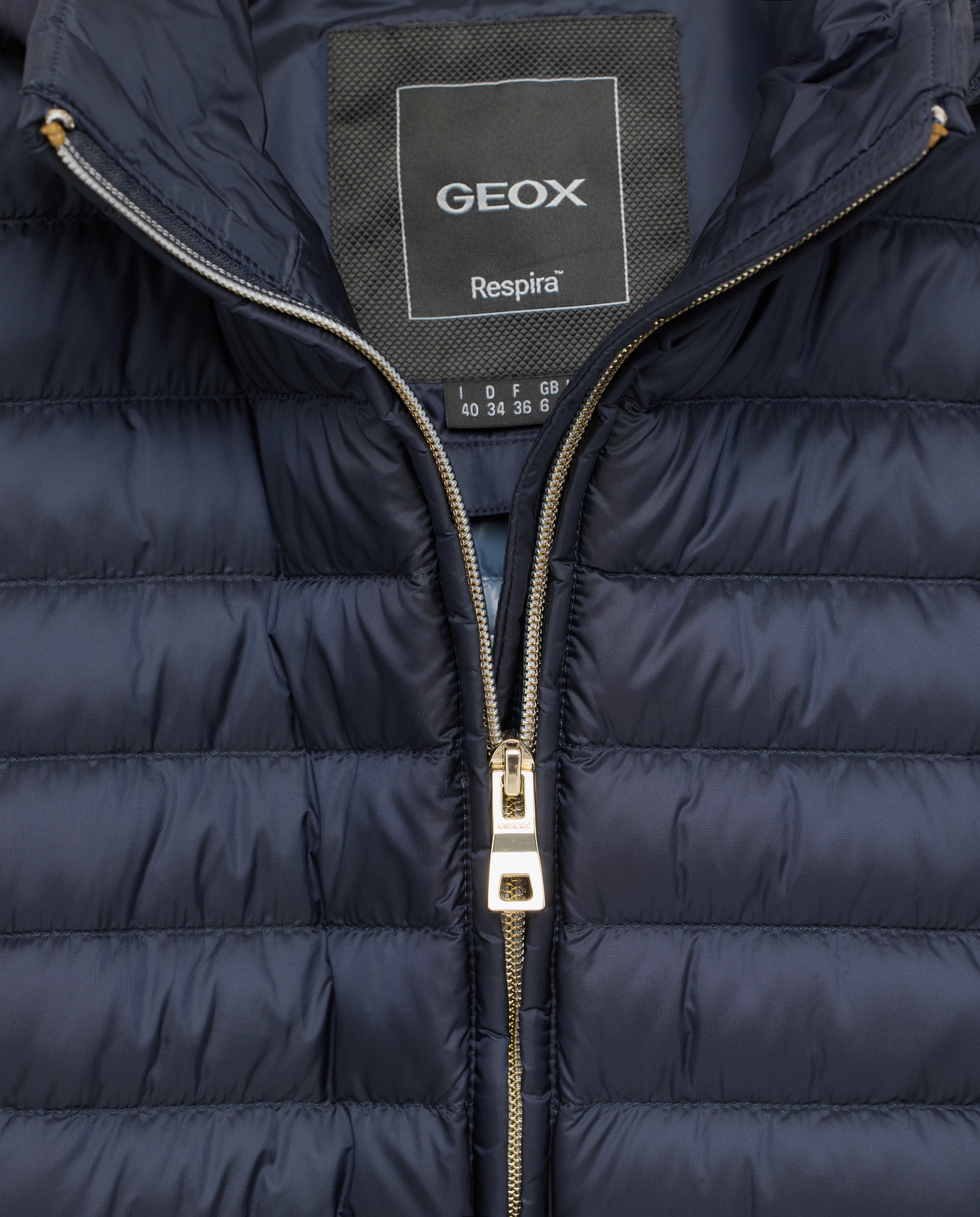 Blusão Acolchoado com Capuz Desmontável Azul-marinho-2