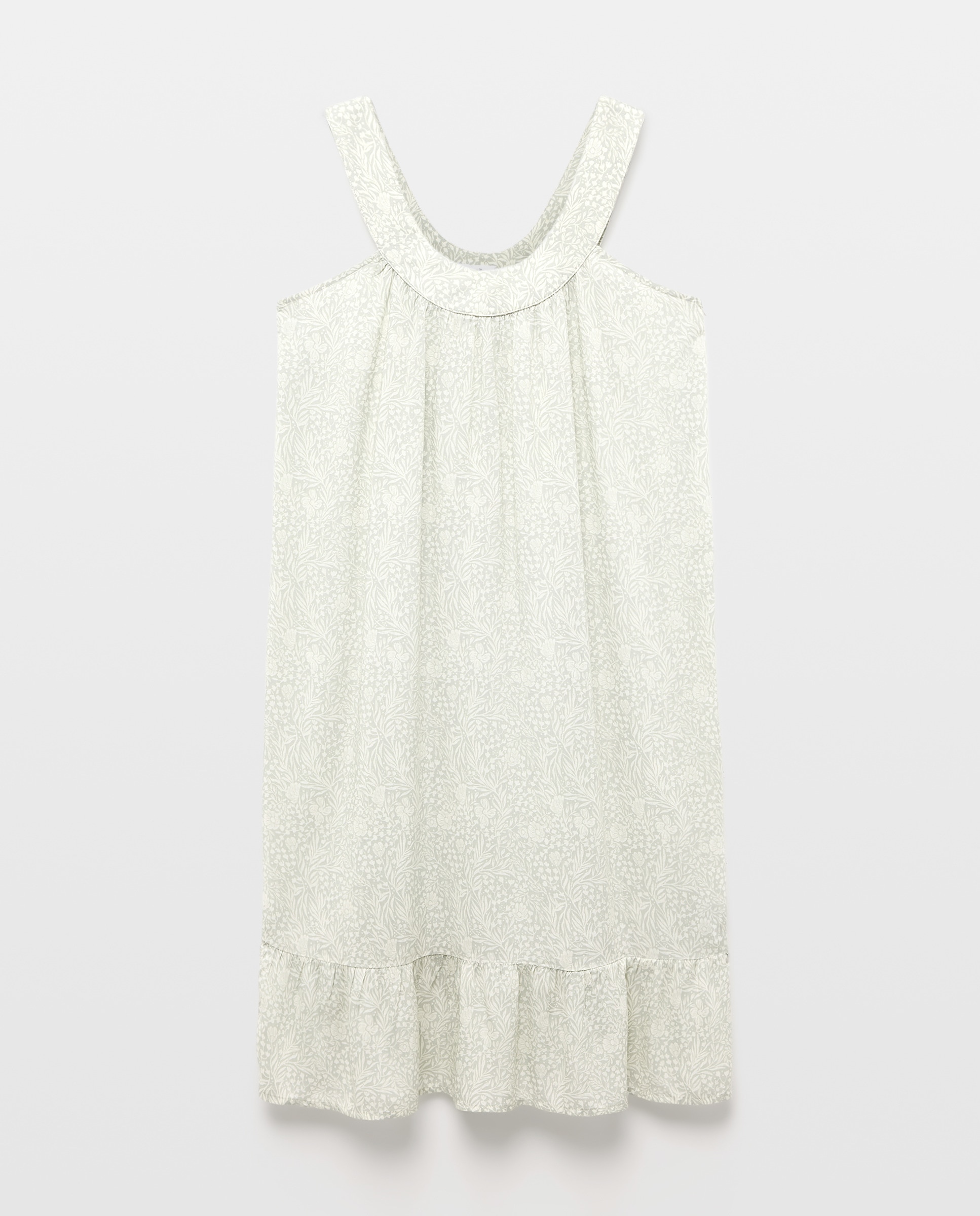 Camisón mujer estampado cuello redondo 582 Verde agua-3