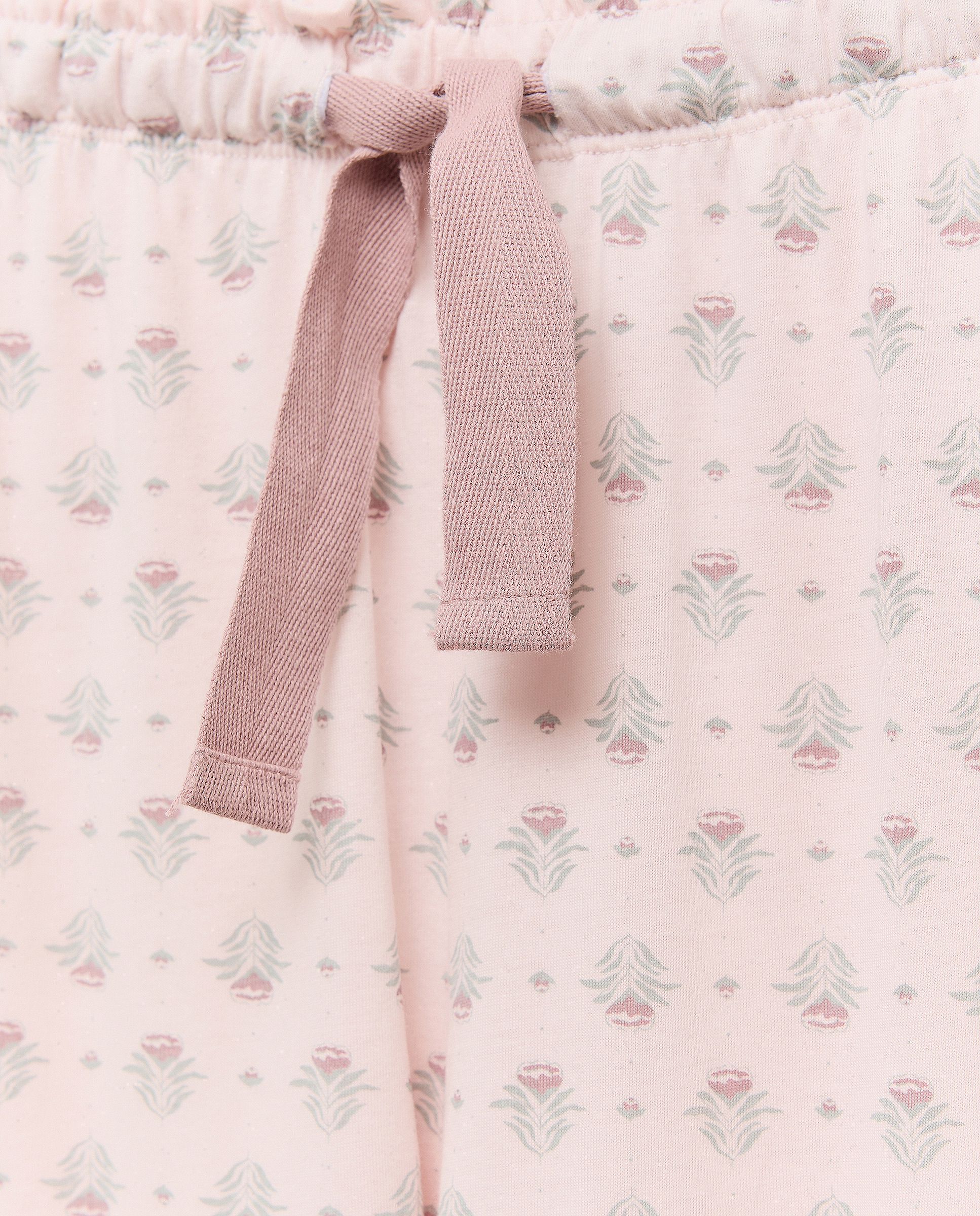 Pijama mujer algodón estampado Rosa claro-4