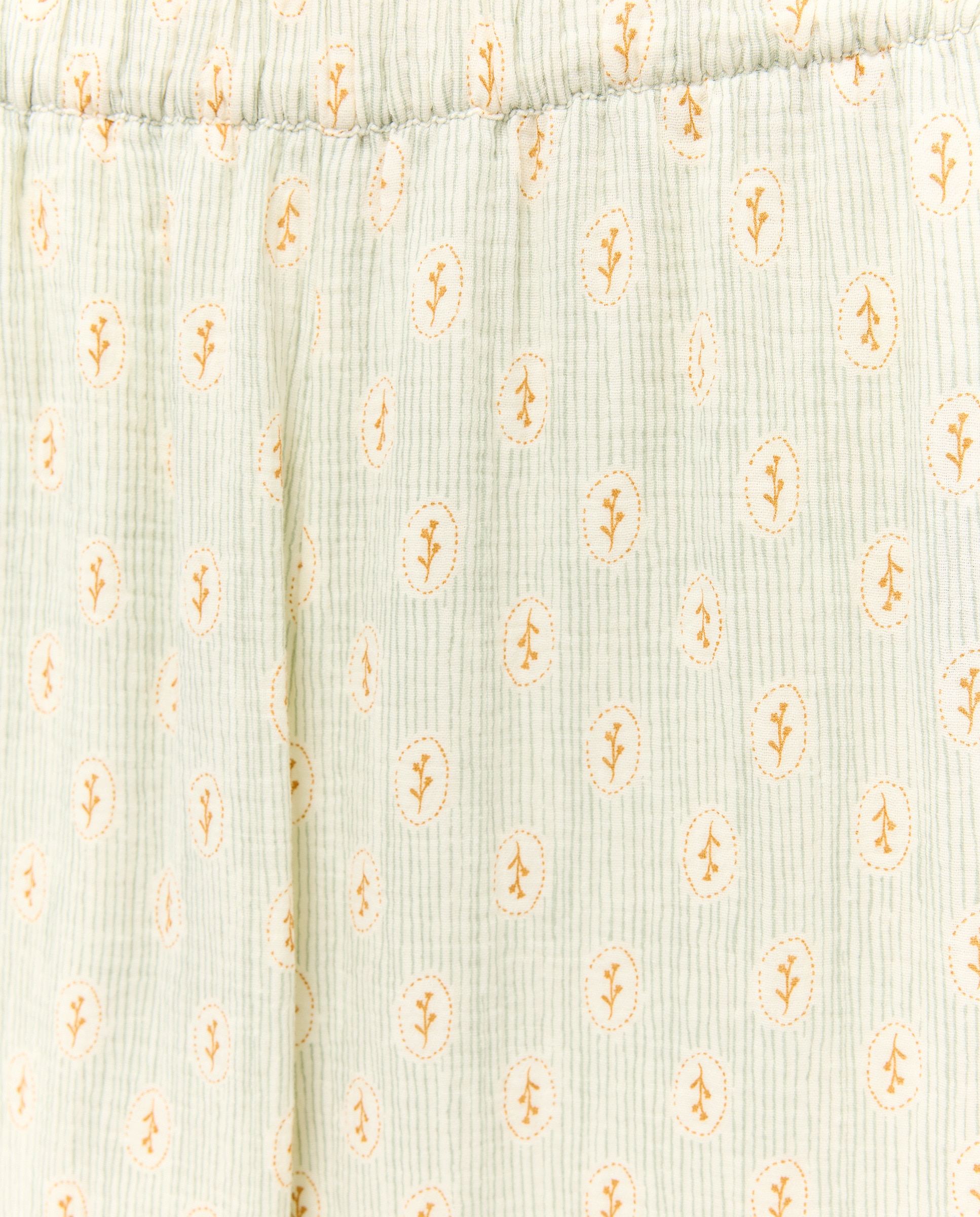 Pijama mujer algodón estampado lazo 582 Verde agua-4