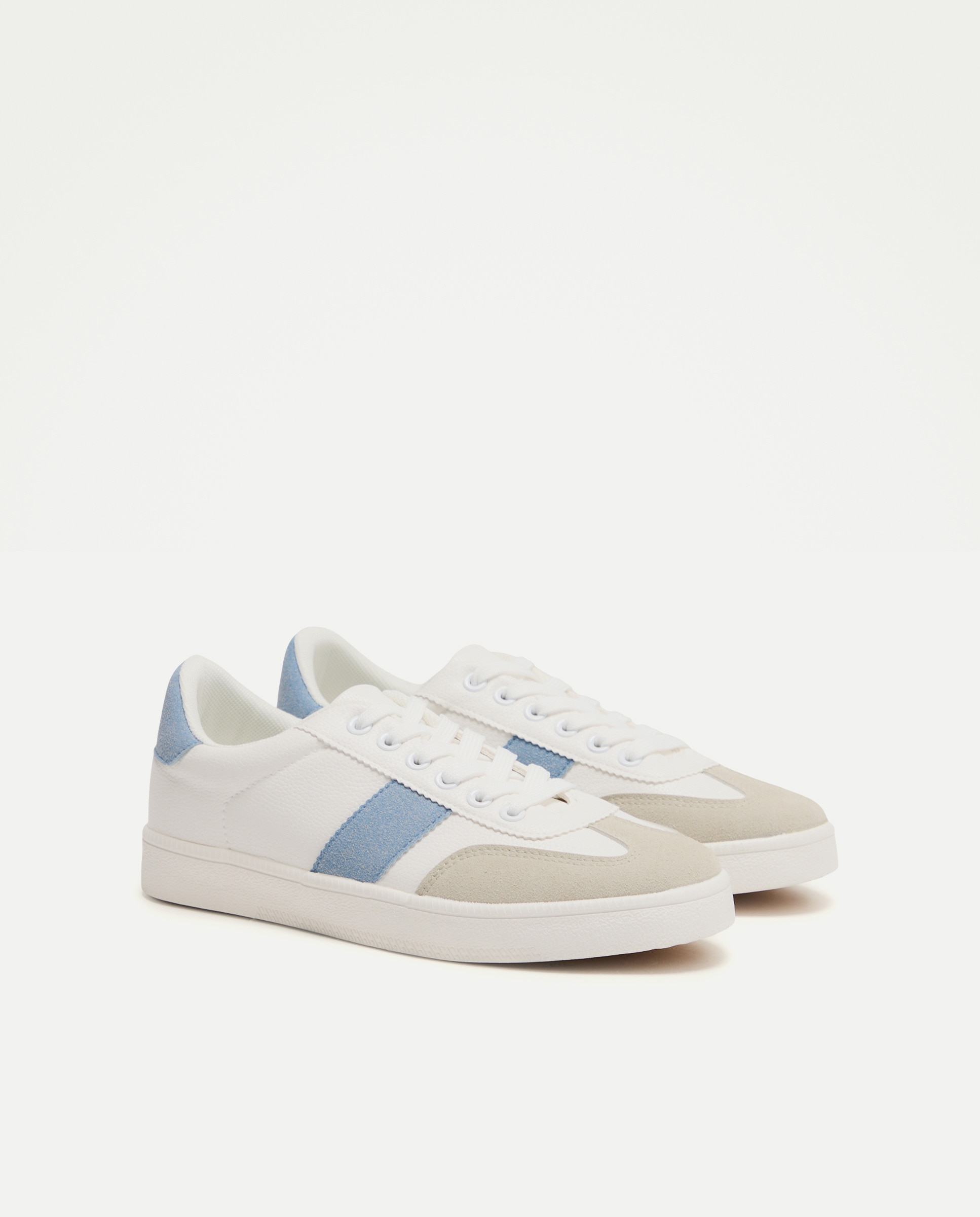 Sapatilhas Casual Linha - Azul Branco-2