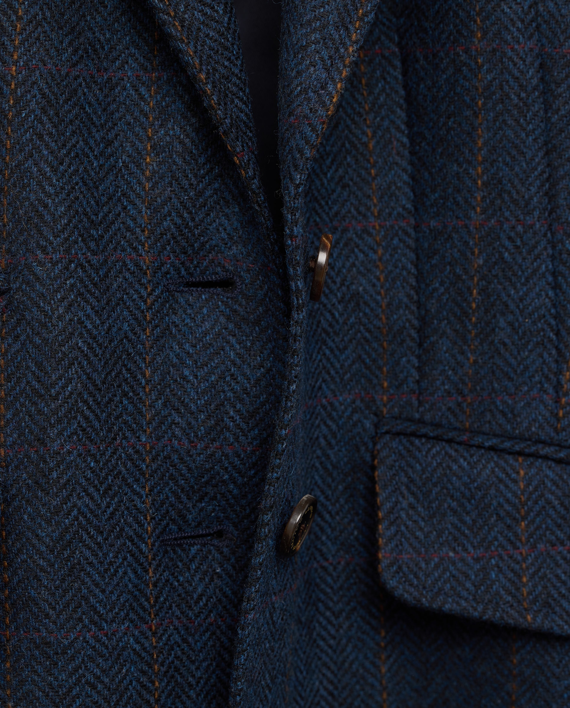 Blazer aos Quadrados com Cotoveleiras Azul-marinho-6