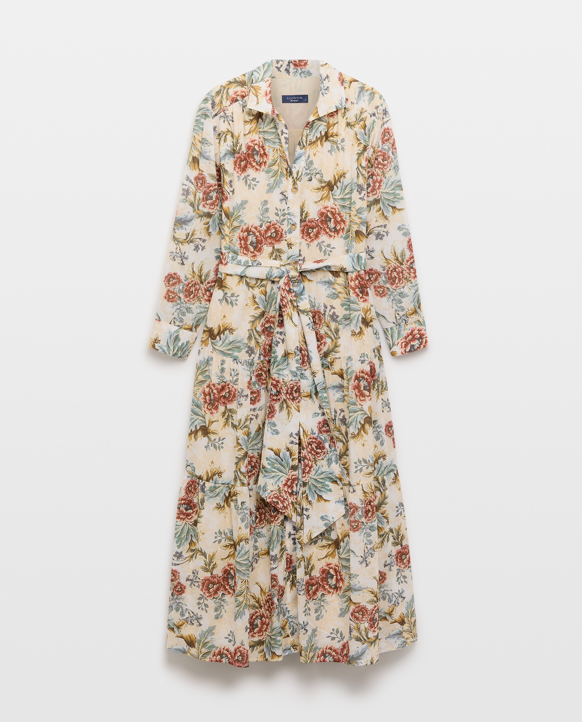 Vestido Camiseiro com Estampado Floral Branco-4